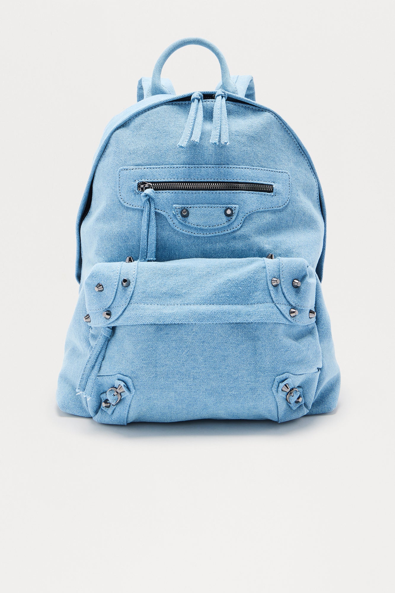 Mini Katrina Denim Backpack - Light Wash