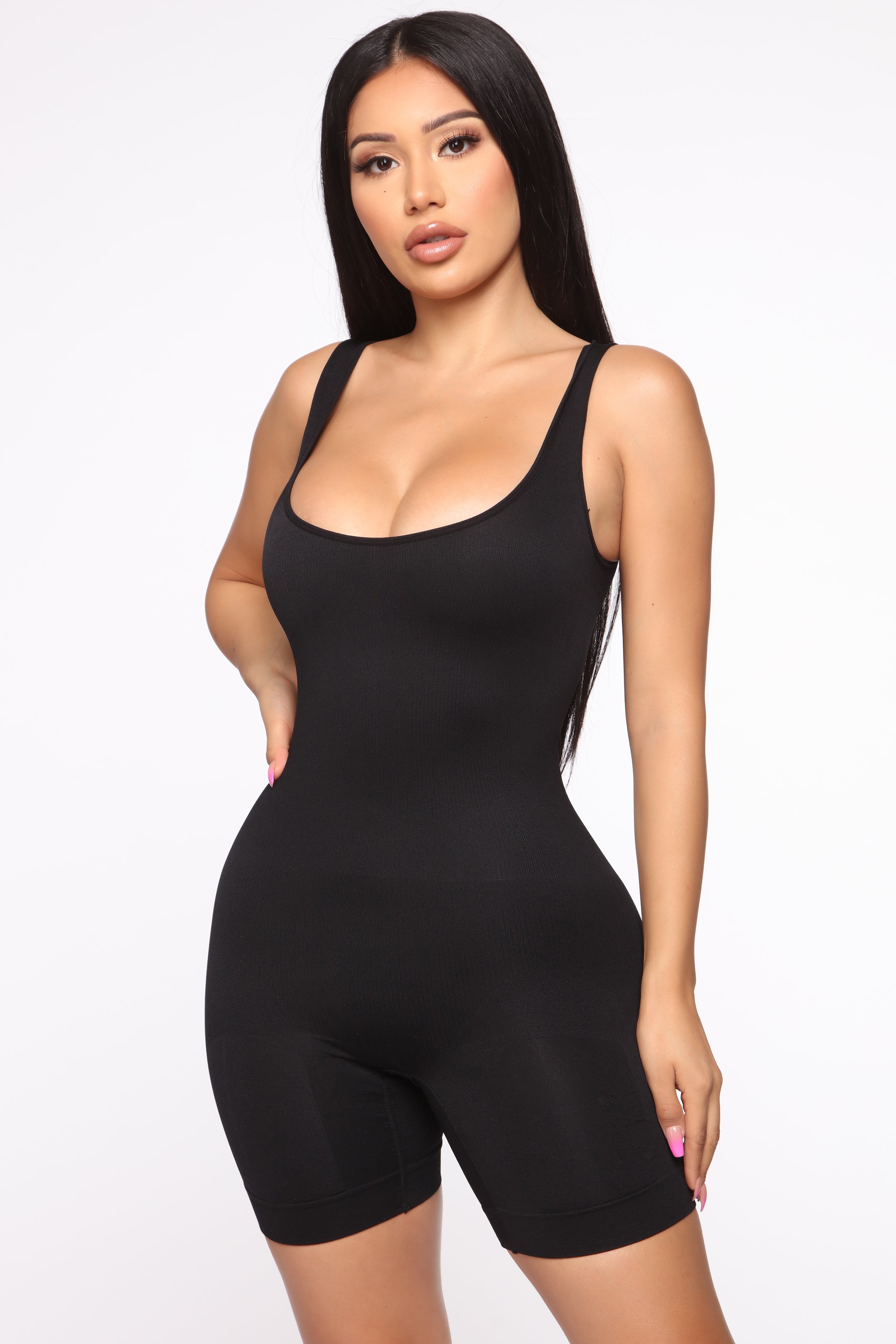 Stay Snatched Shapewear Bodysuit - Black
