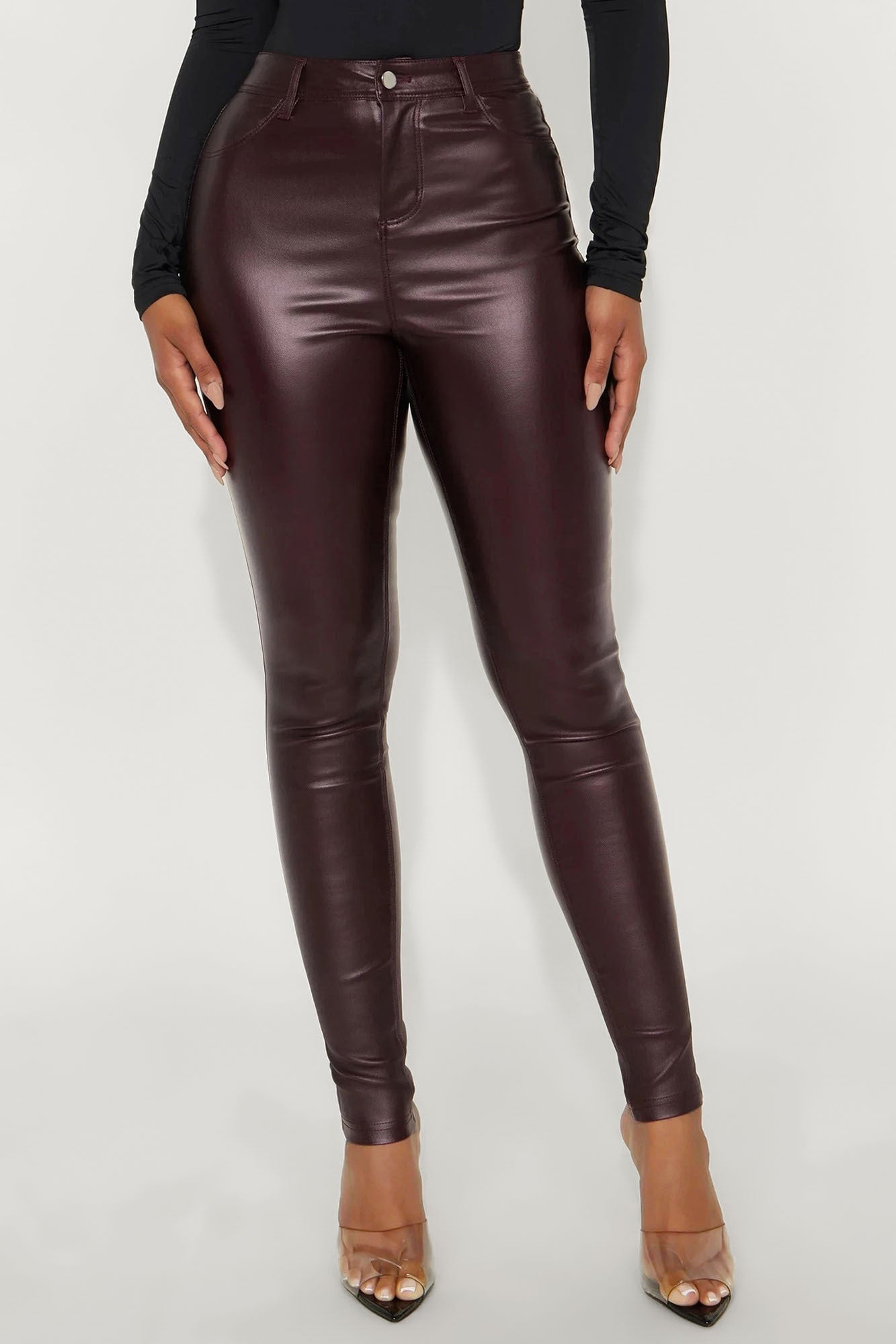 Sammie High Rise Pants - Wine