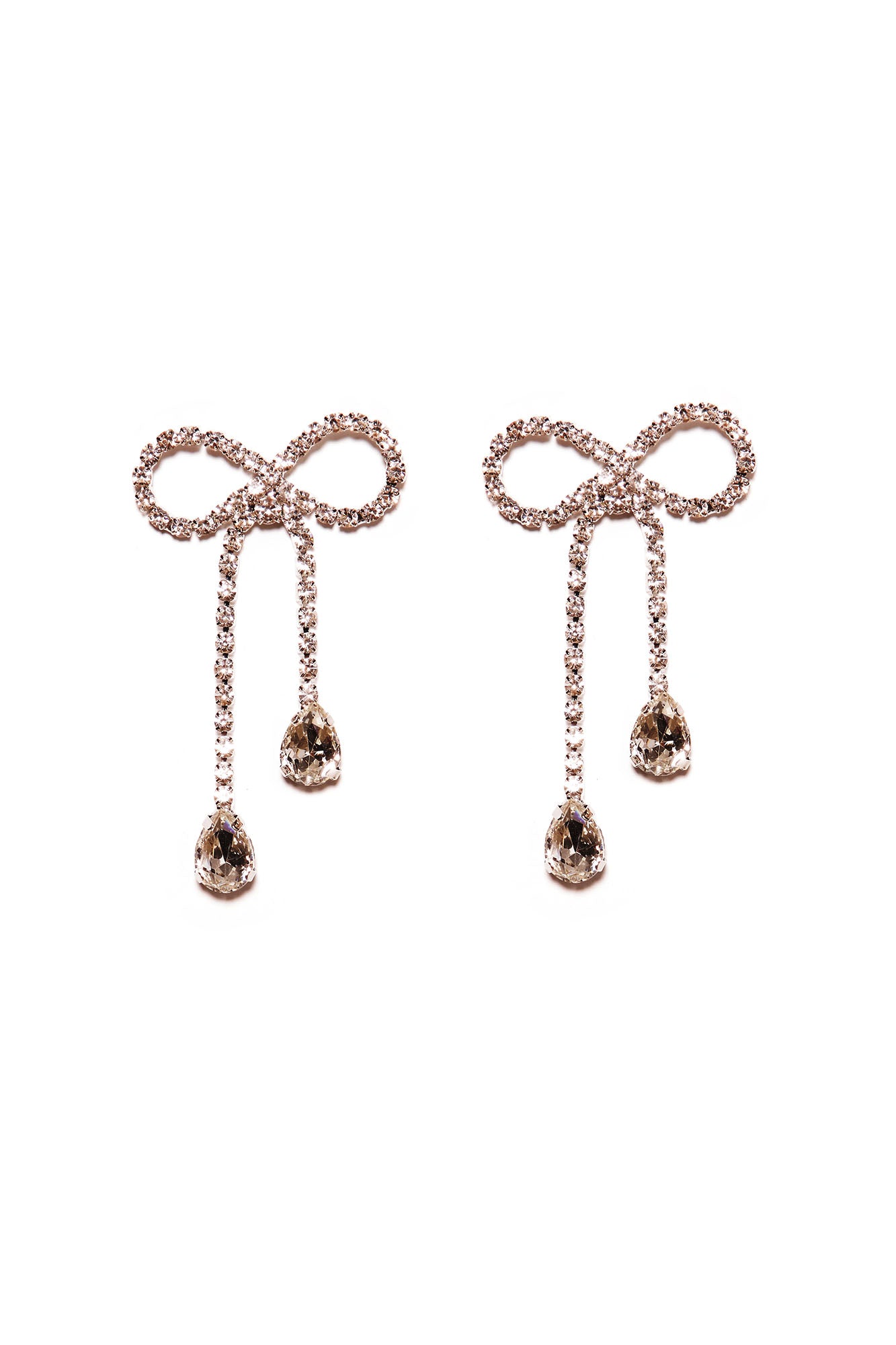 Put A Bow On It Stud Earrings - Silver