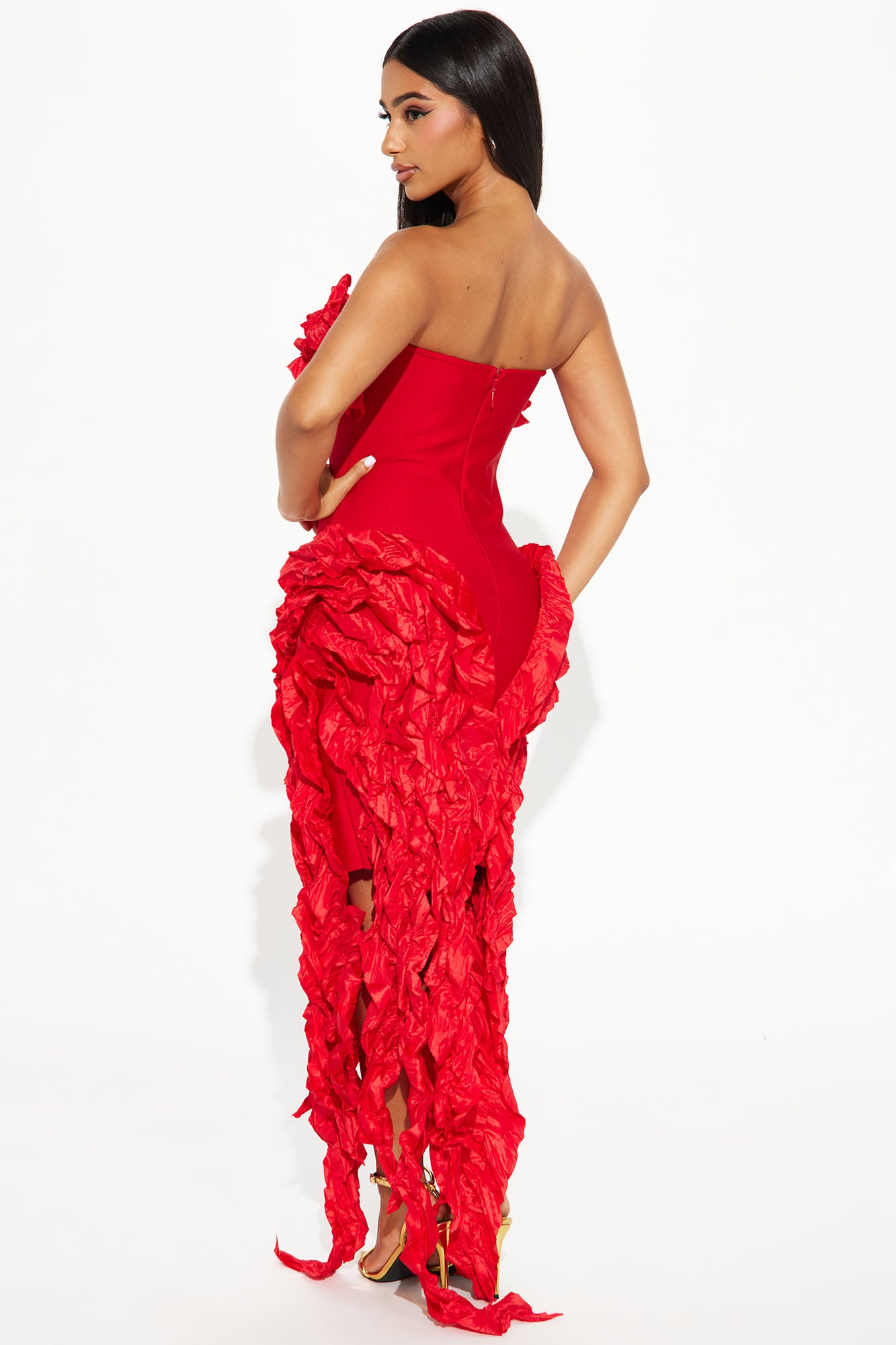Leila Bandage Mini Dress - Red