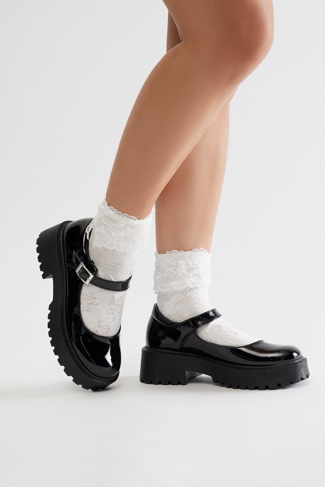 Kayce Platform Loafers - Black