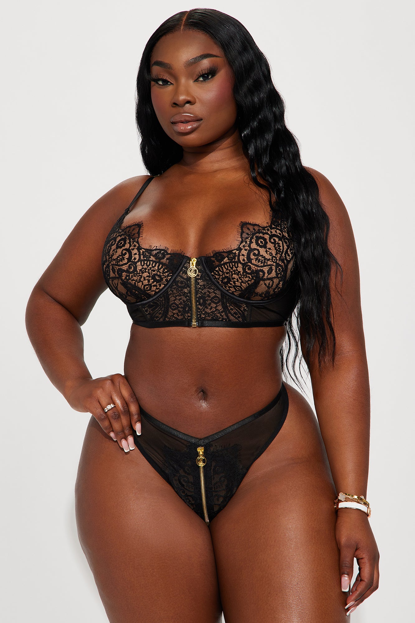 Don't Call Me Baby Lace 2 Piece Set - Black