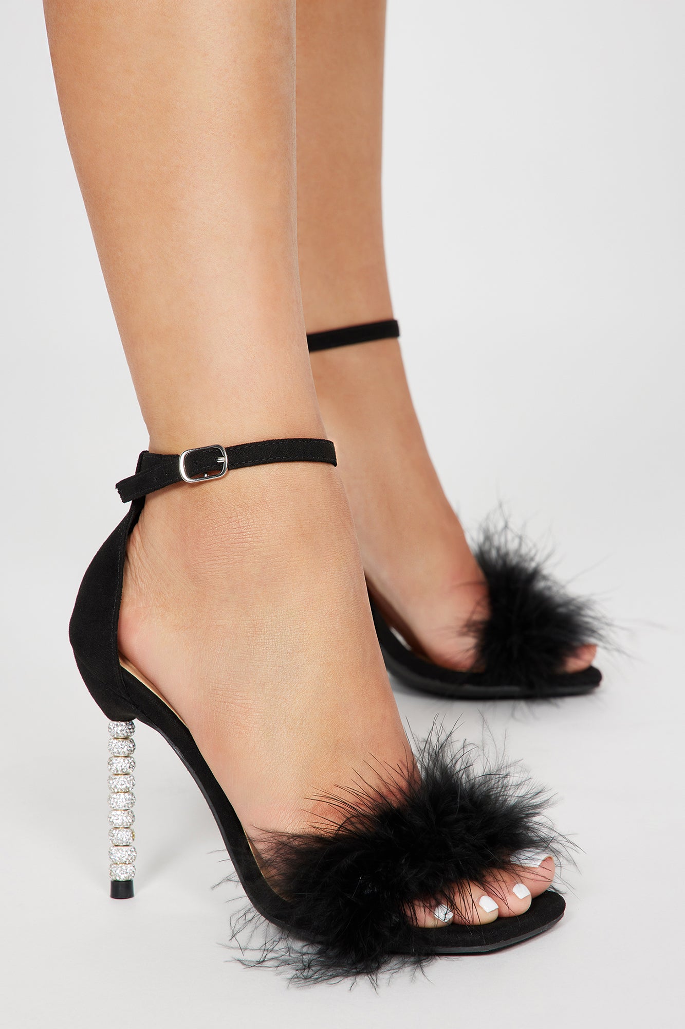No Second Chances Heeled Sandals - Black