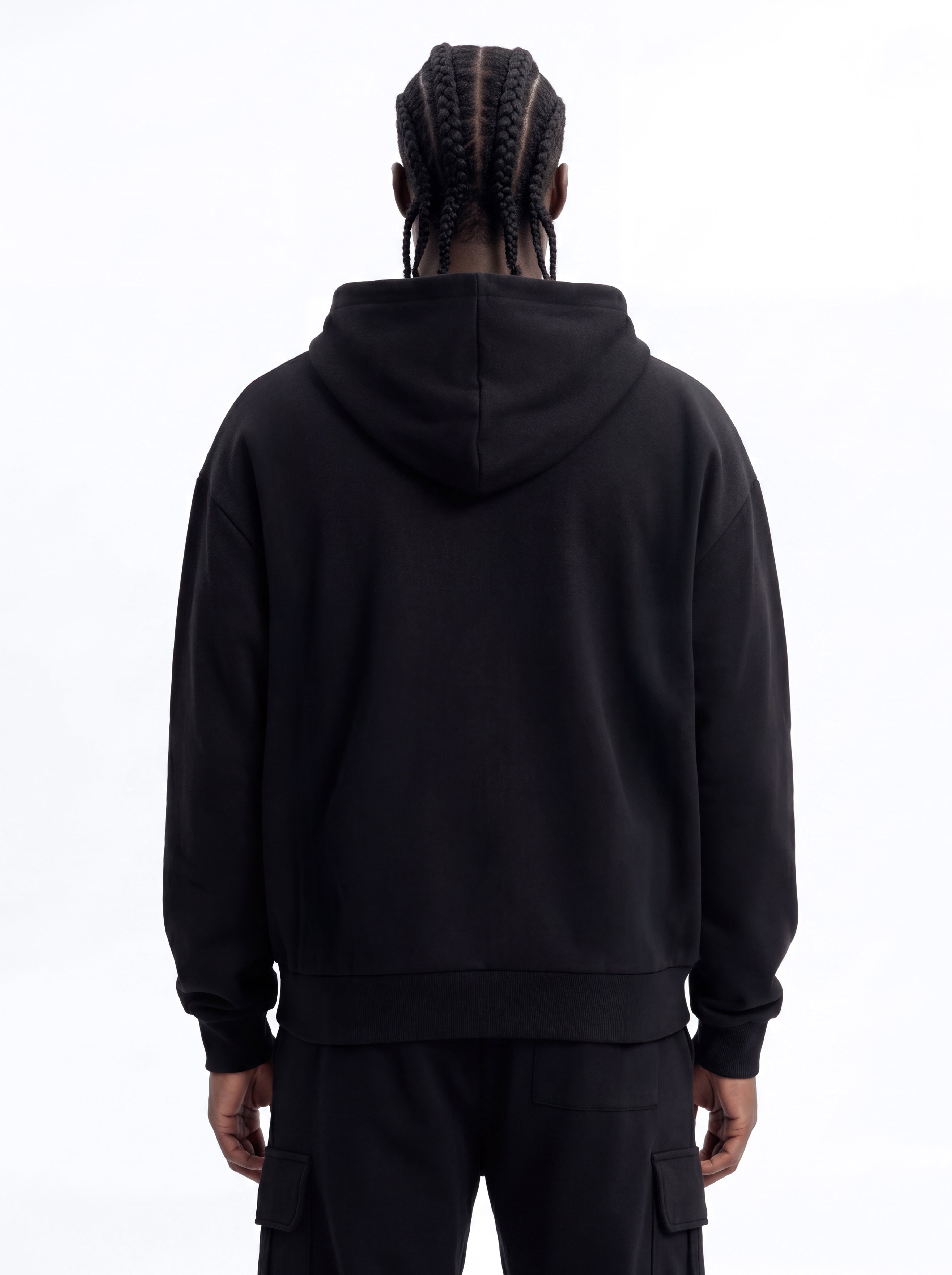 Tayson Stay Away Zip Up Hoodie - Black