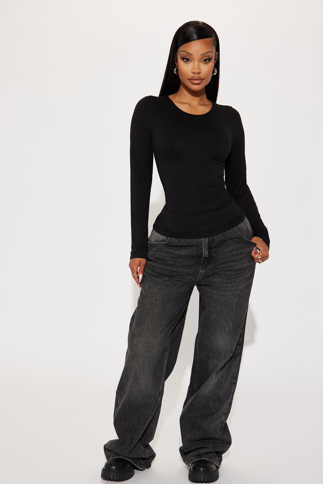 Alissa Double Lined Top - Black