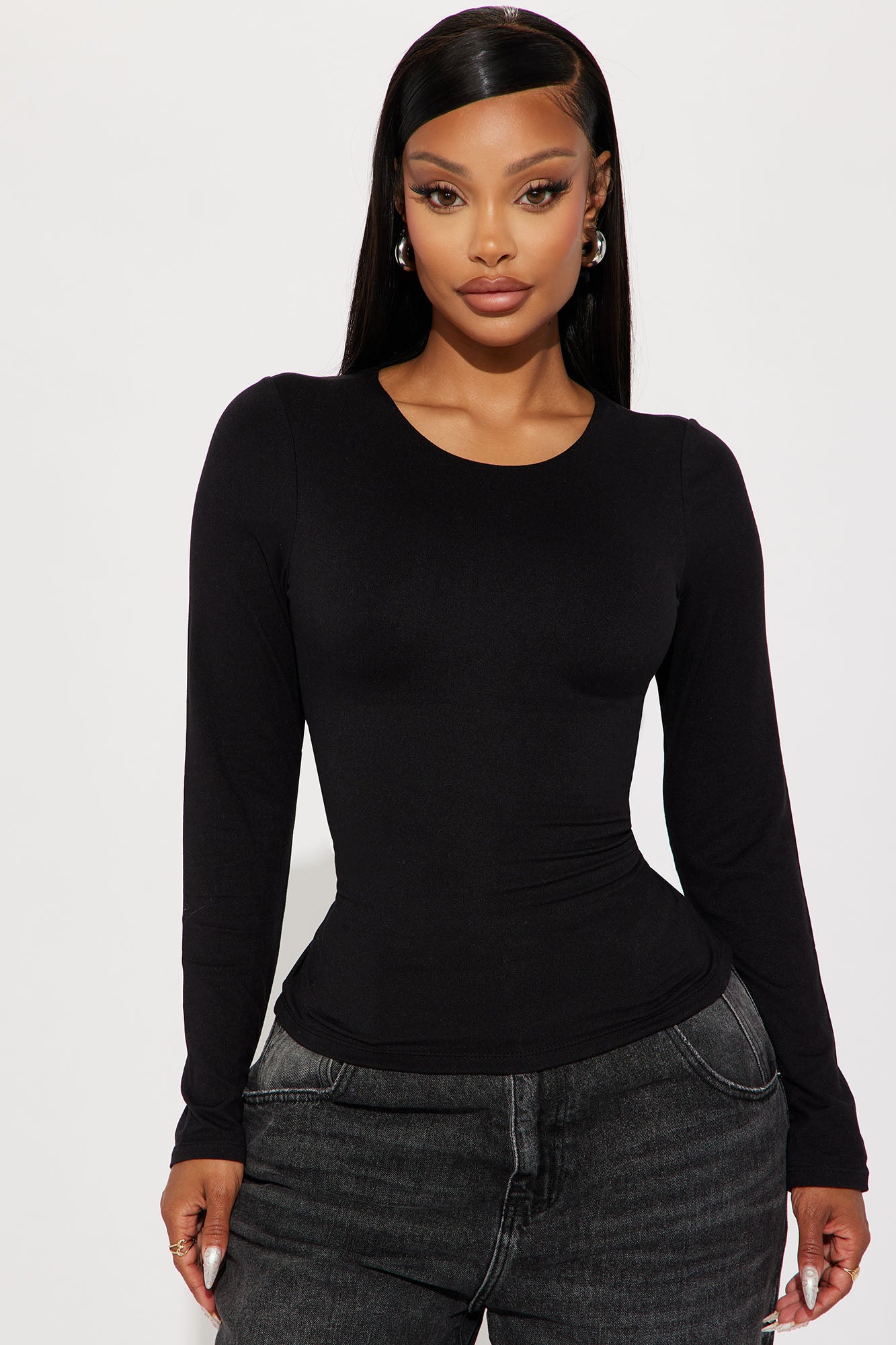 Alissa Double Lined Top - Black