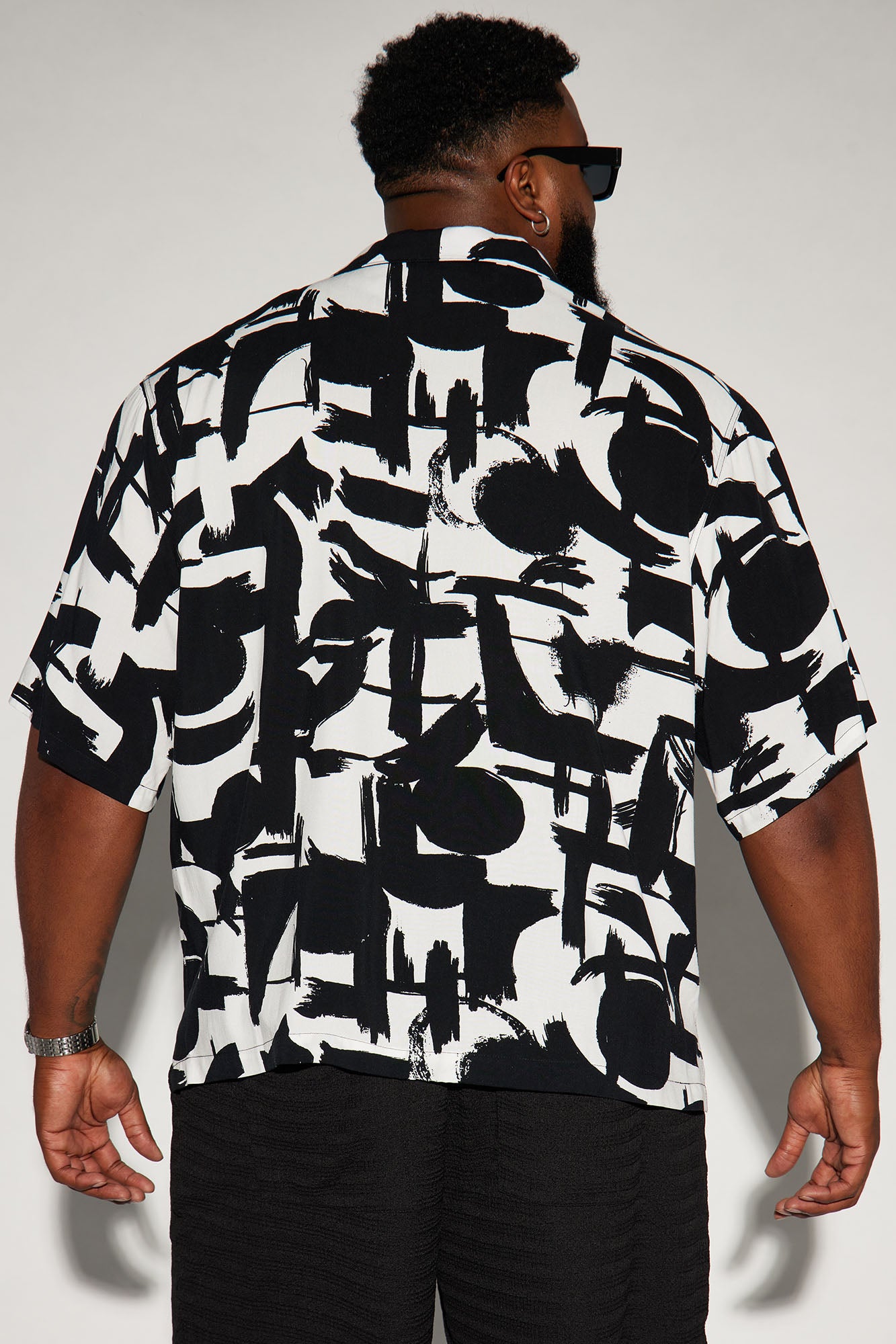 Perfect Strokes Button Up Shirt - Black/combo