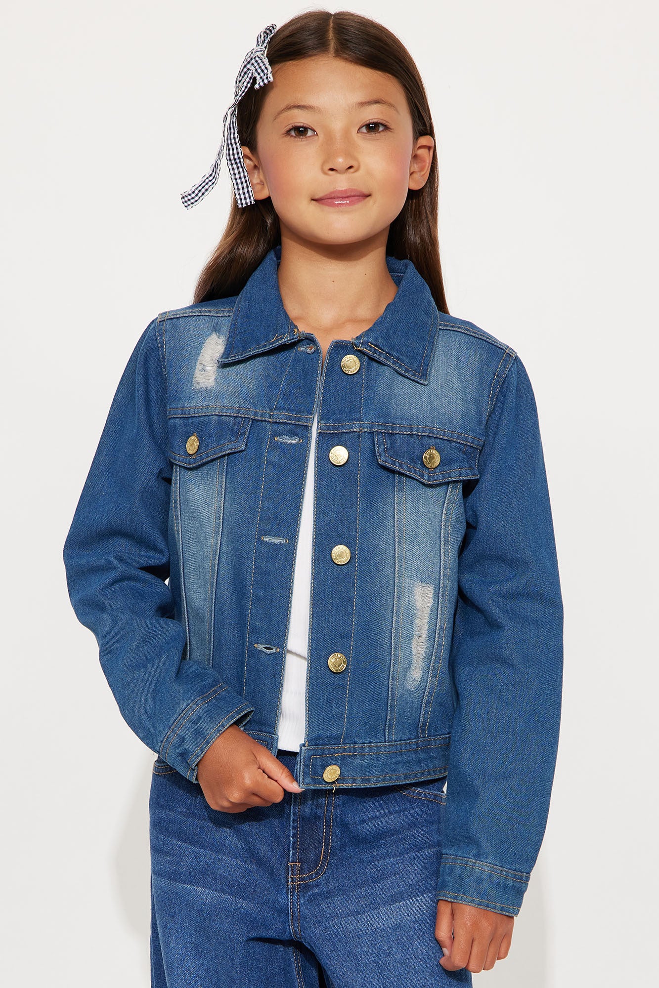 Mini Keeps Getting Better Denim Jacket - Dark Wash