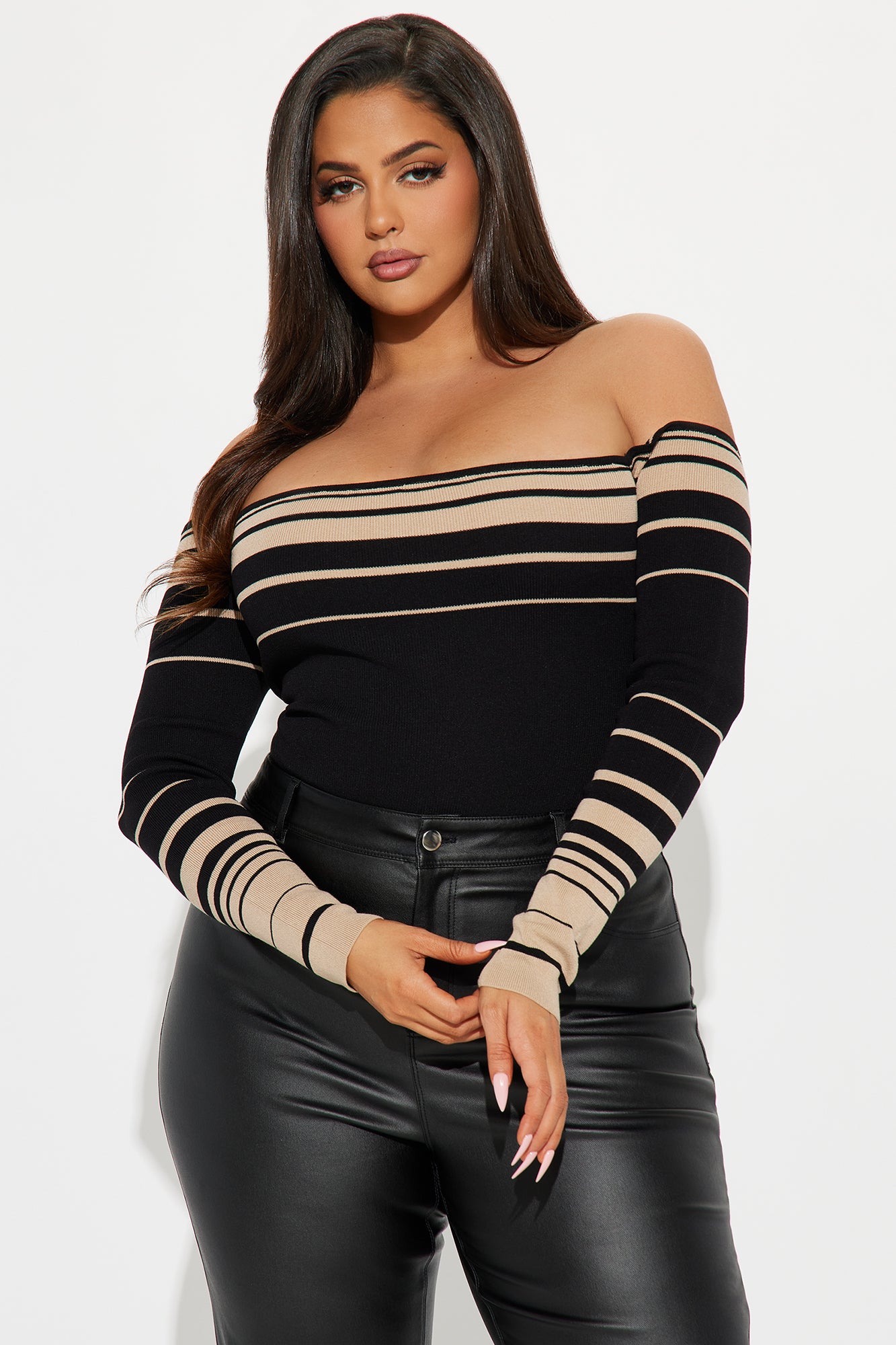 Kennedy Sweater Bodysuit - Black/combo