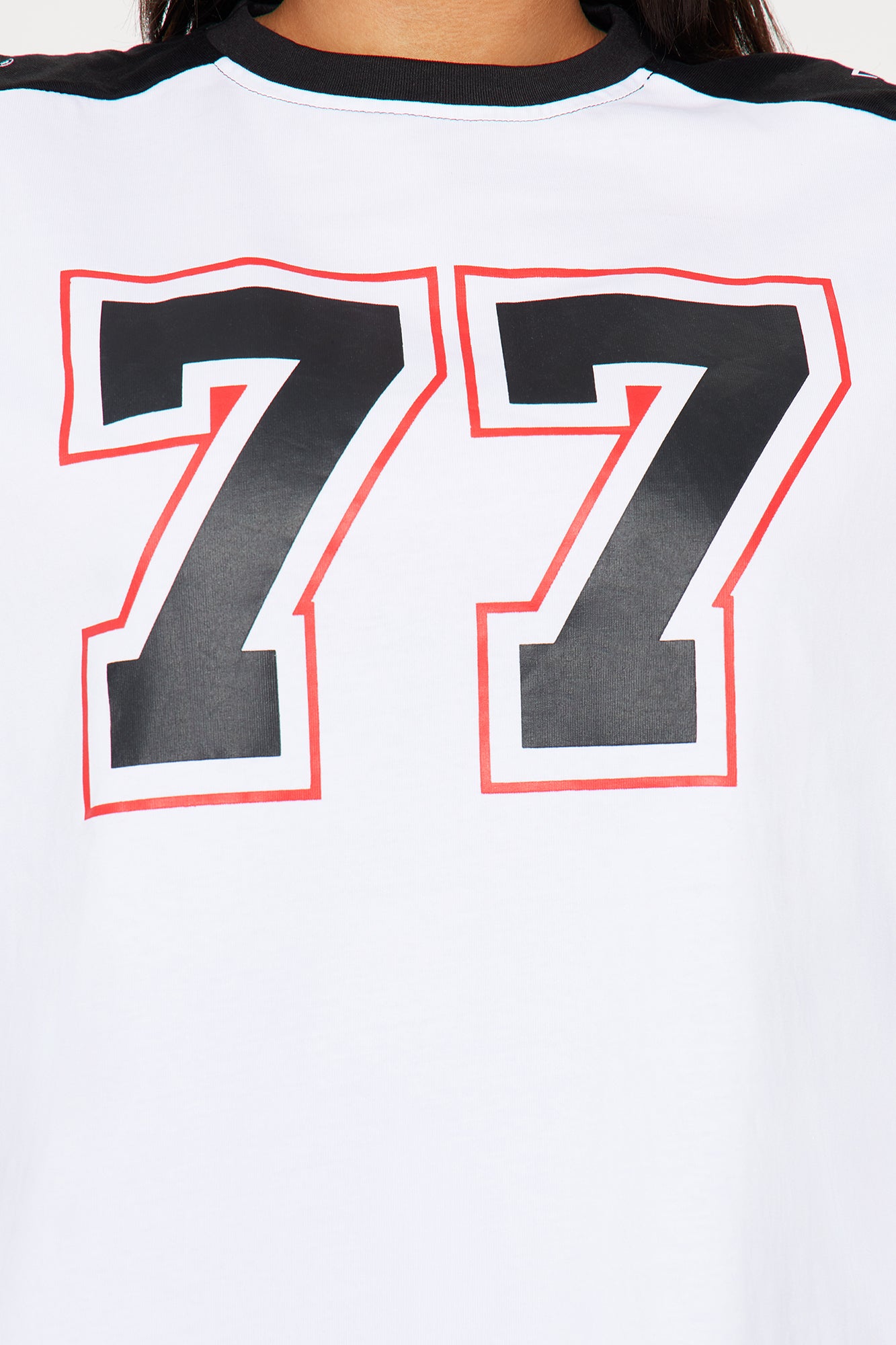 Half Time Oversized Tee - White/combo