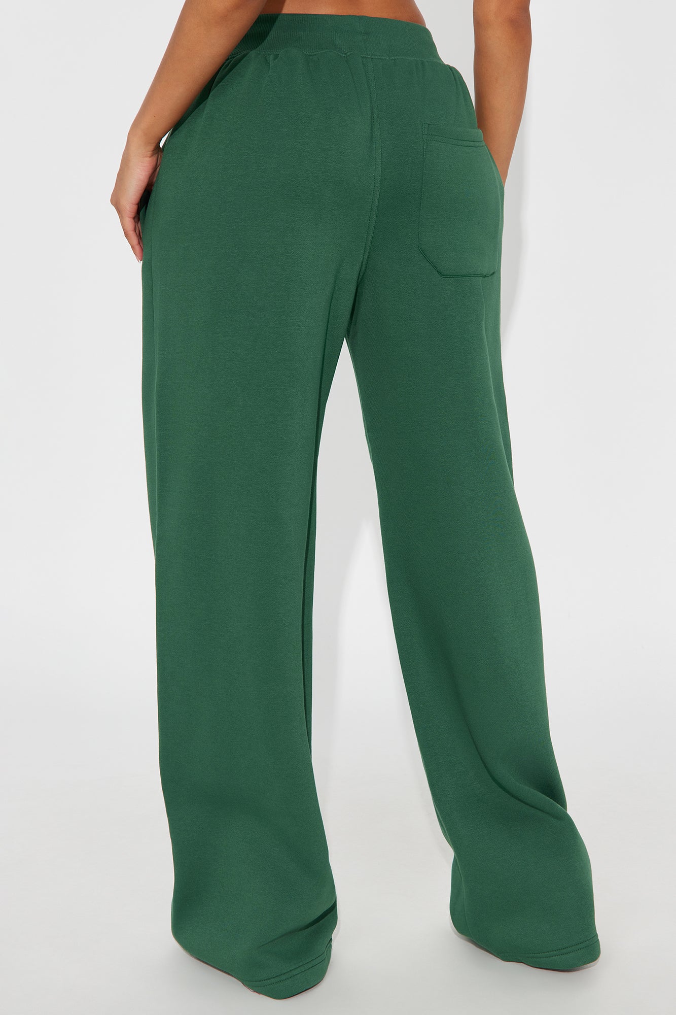 Stole My Ex Boyfriend's Wide Leg Sweatpants - Hunter