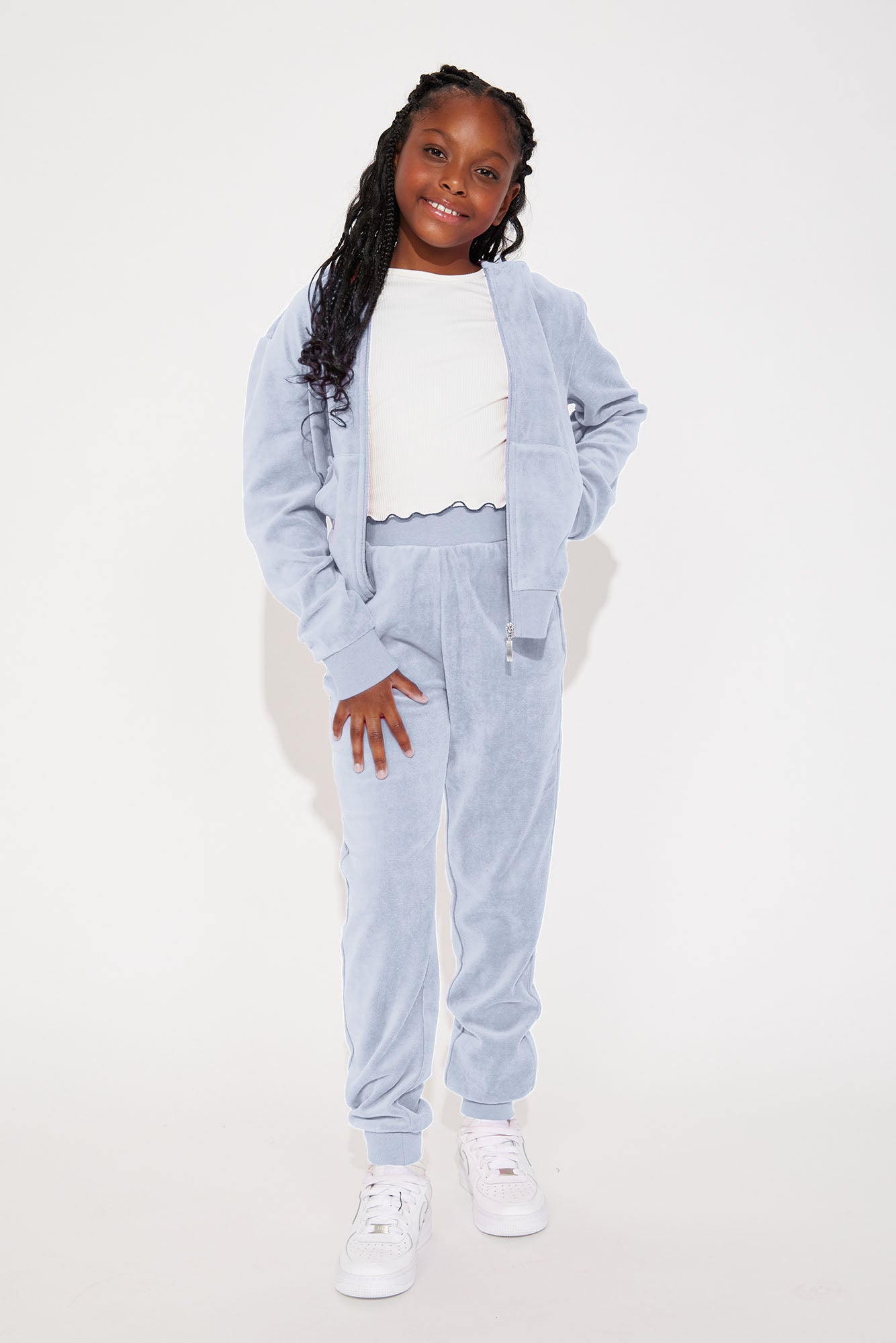 Mini Original Trendsetter II Velour Set - Light Blue