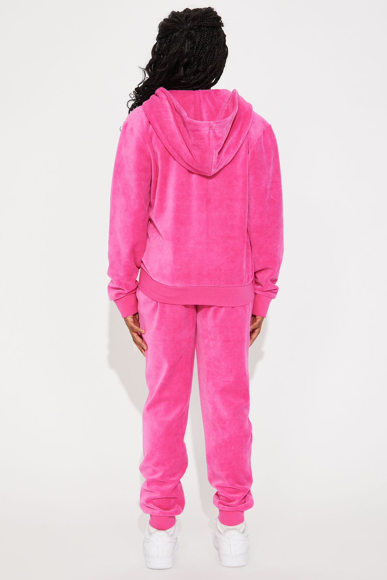 Mini Original Trendsetter II Velour Set - Hot Pink