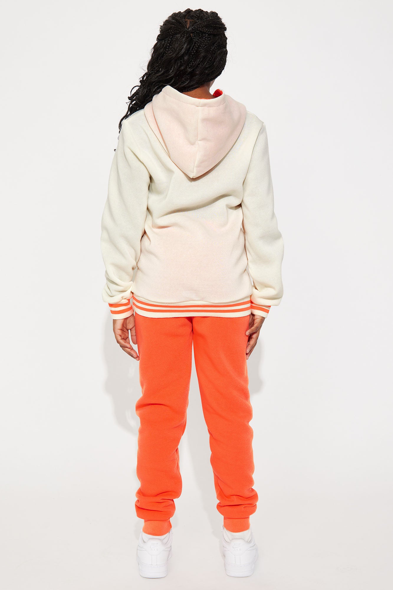 Mini The Best Is Yet To Come Fleece Set - Orange/combo