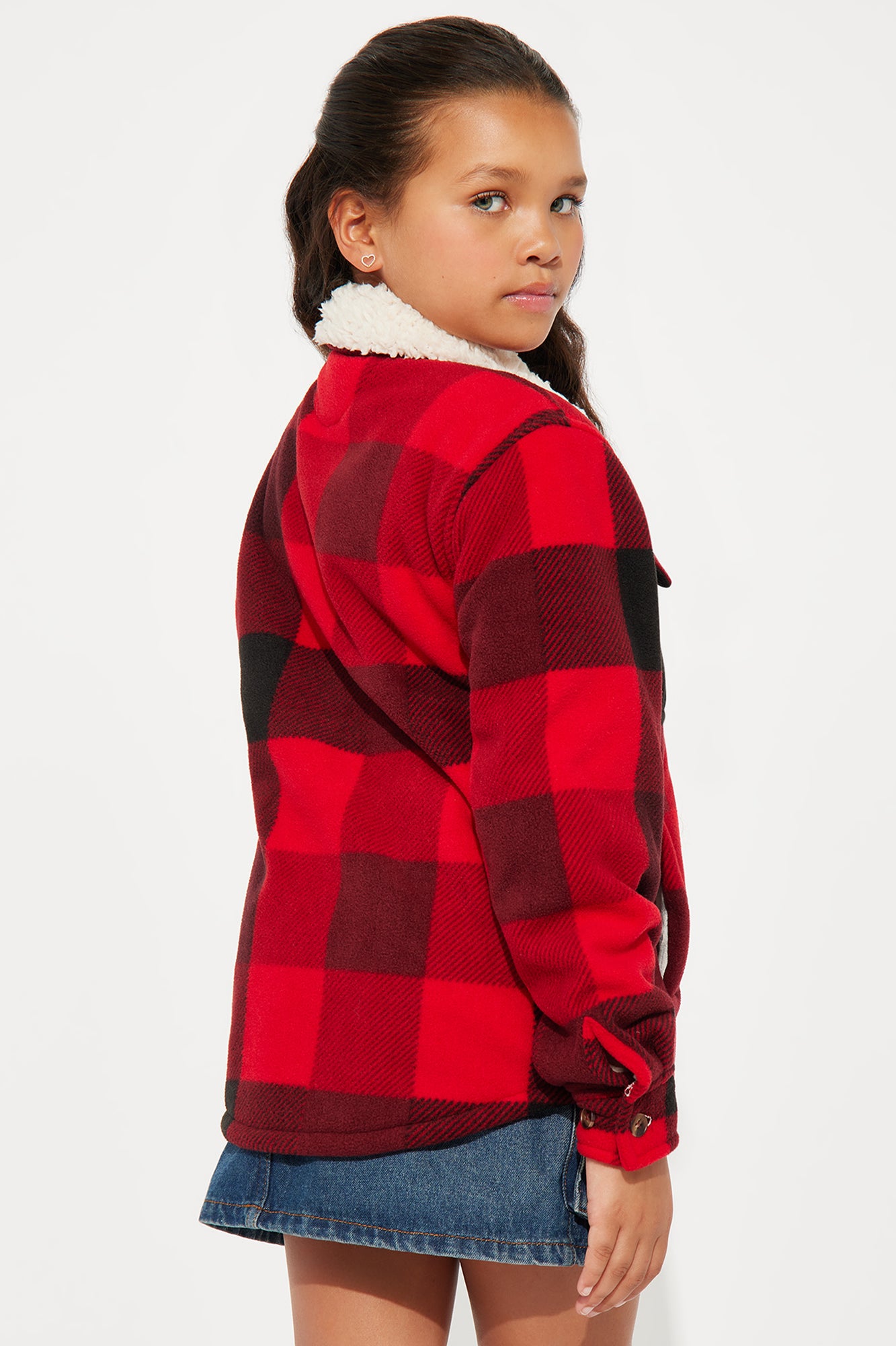 Mini Let's Talk About It Shacket - Red