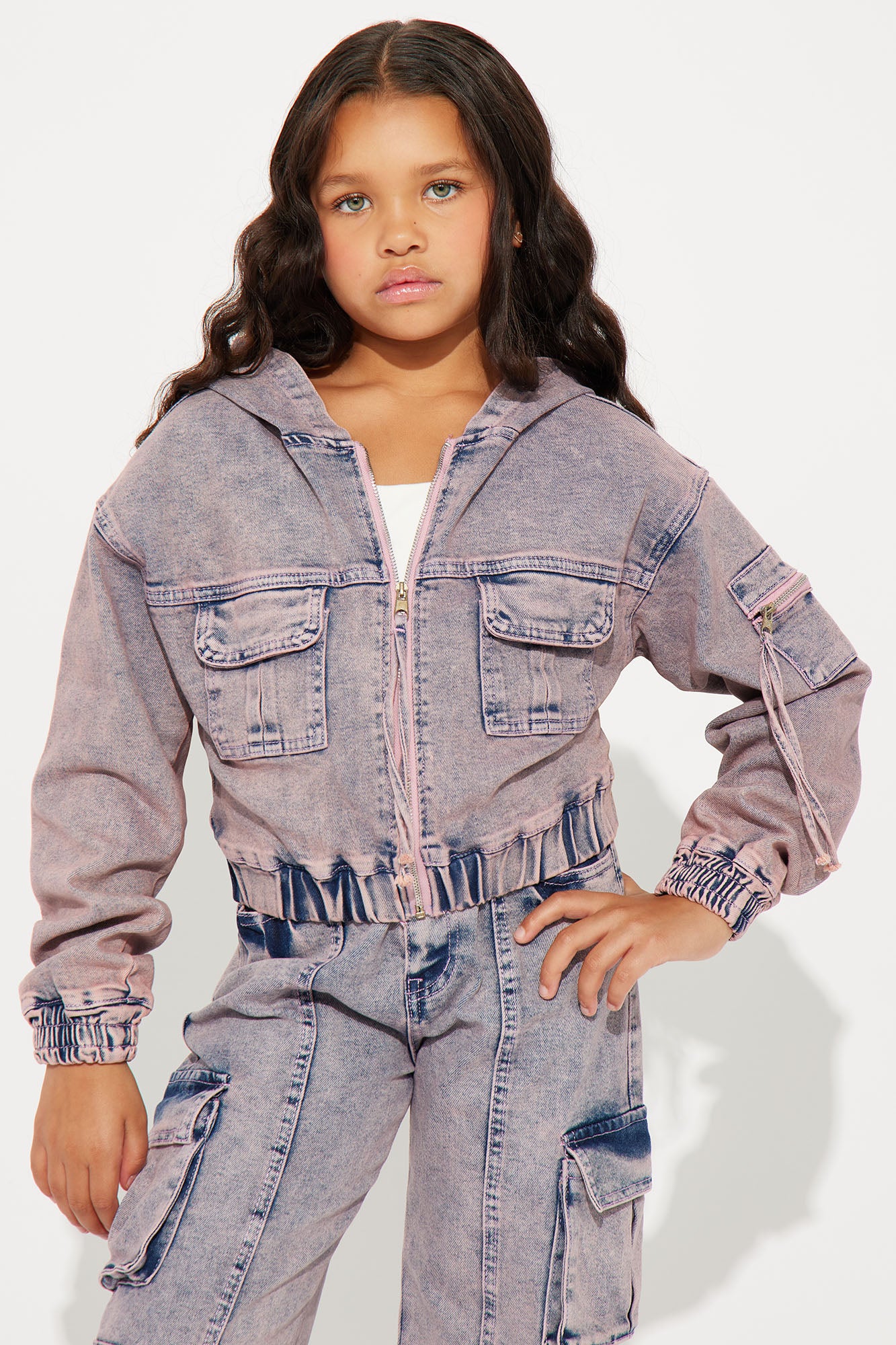 Mini So Different Denim Jacket - Pink