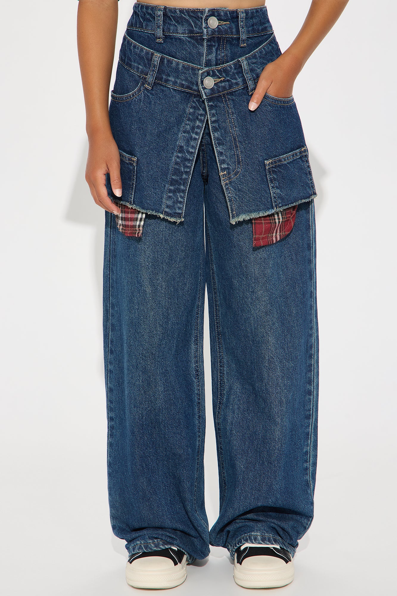 Mini Sensing A Pattern Straight Leg Jean - Dark Wash