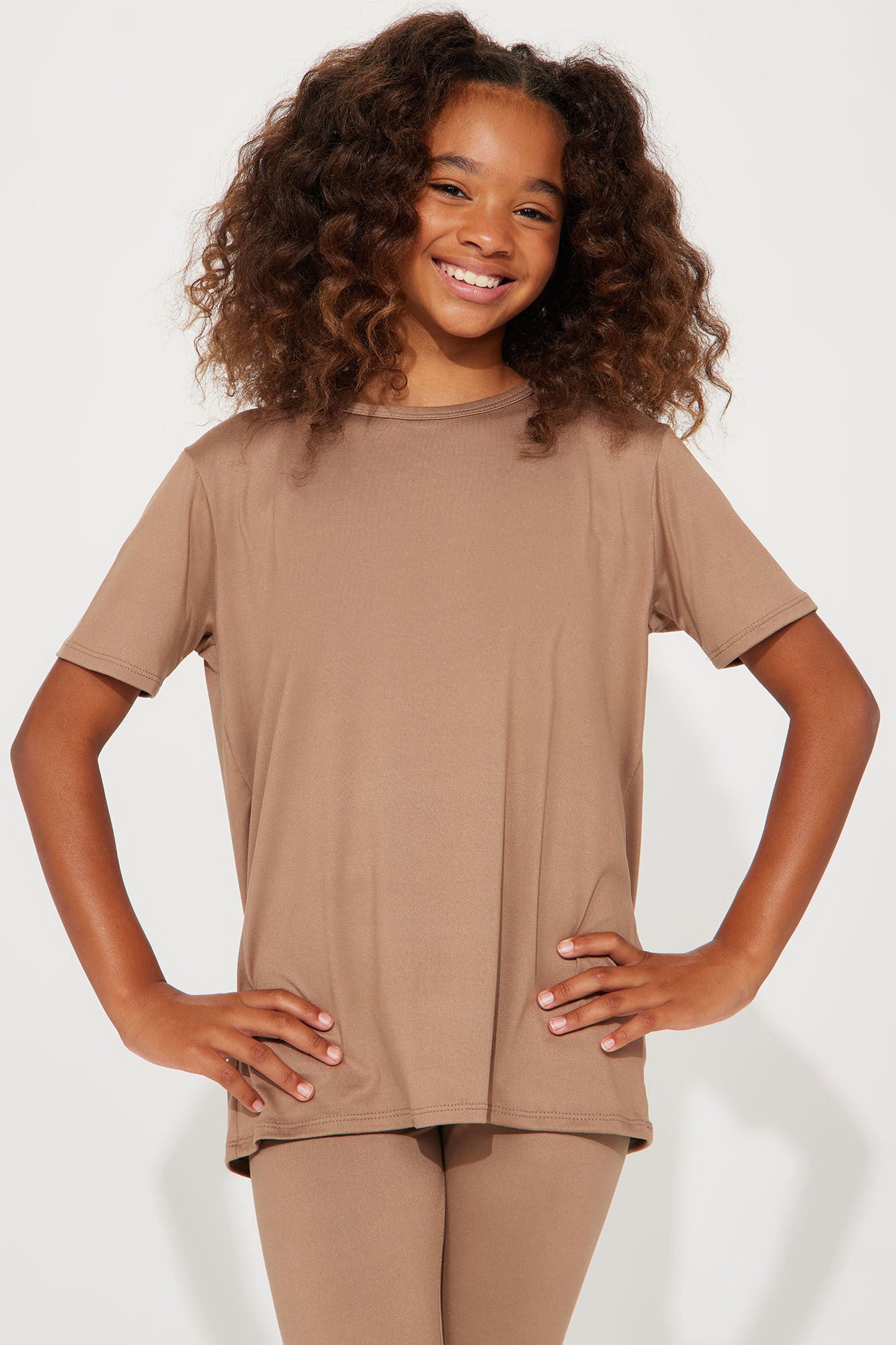 Mini Weekend Vibes II Legging Set - Mocha