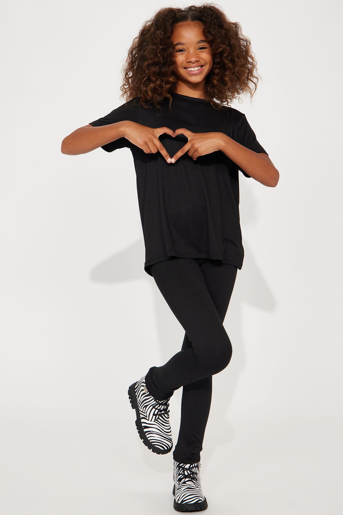 Mini Weekend Vibes II Legging Set - Black