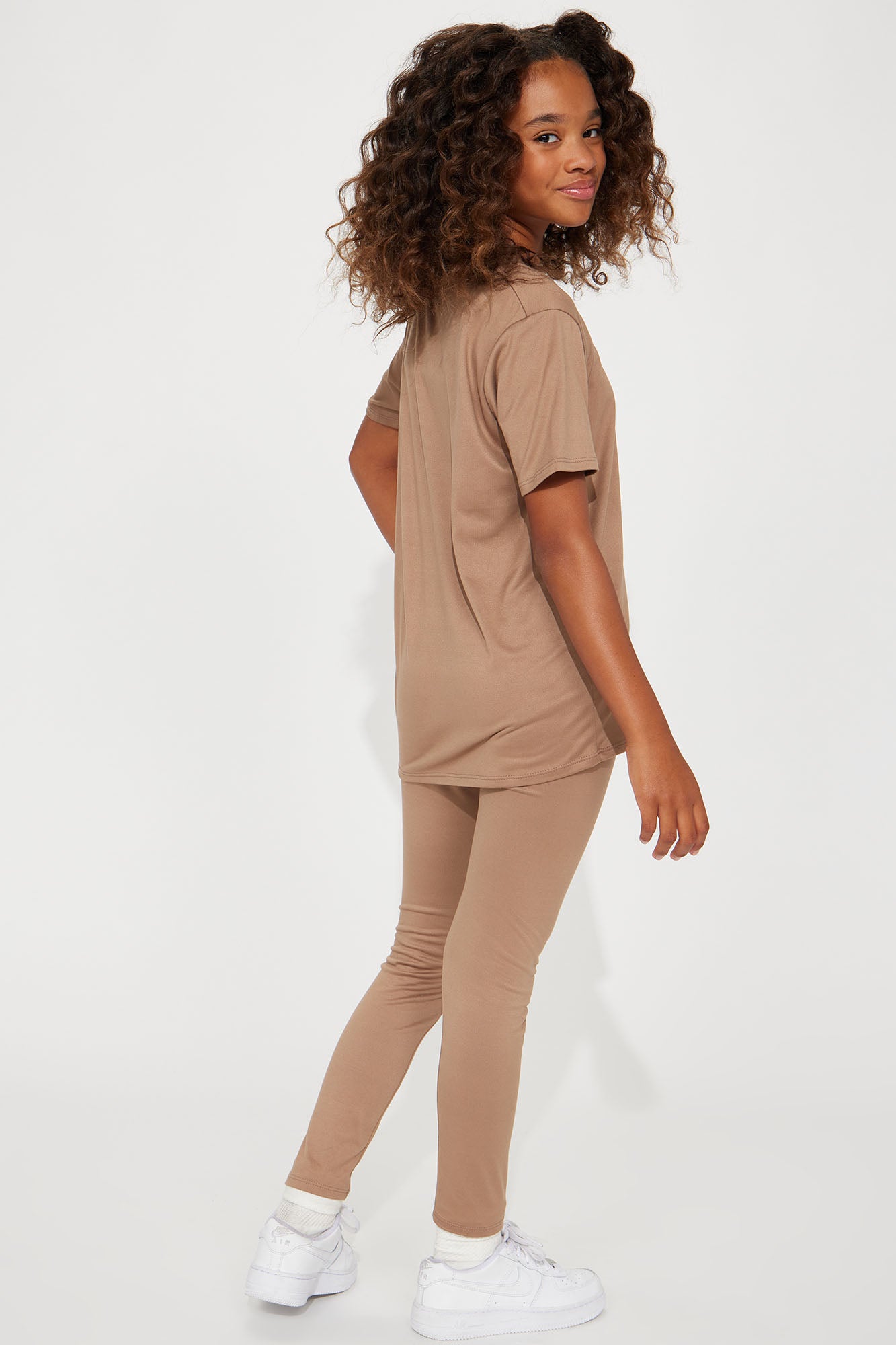 Mini Weekend Vibes II Legging Set - Mocha