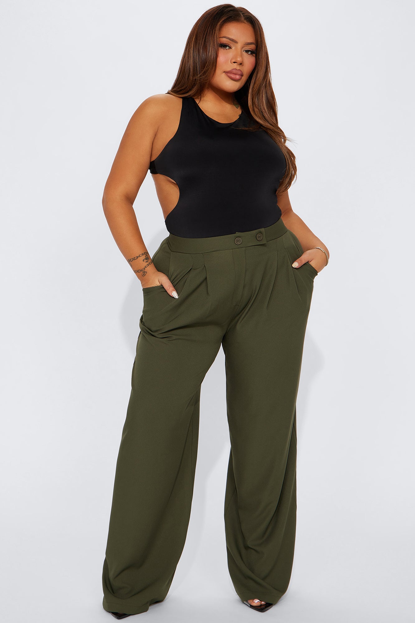 Feeling Focused Trouser - Olive