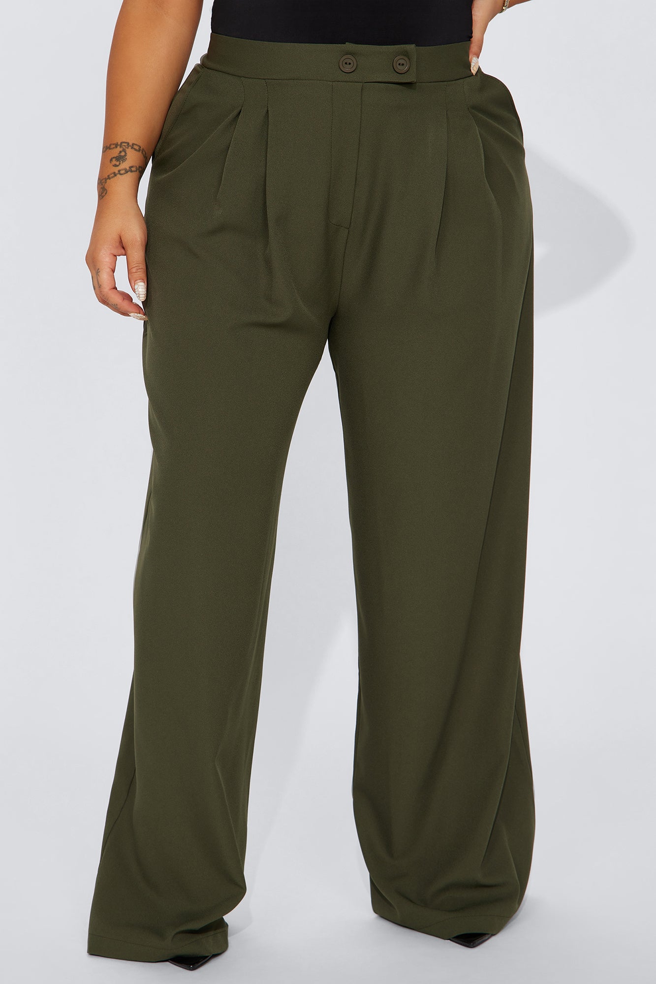 Feeling Focused Trouser - Olive