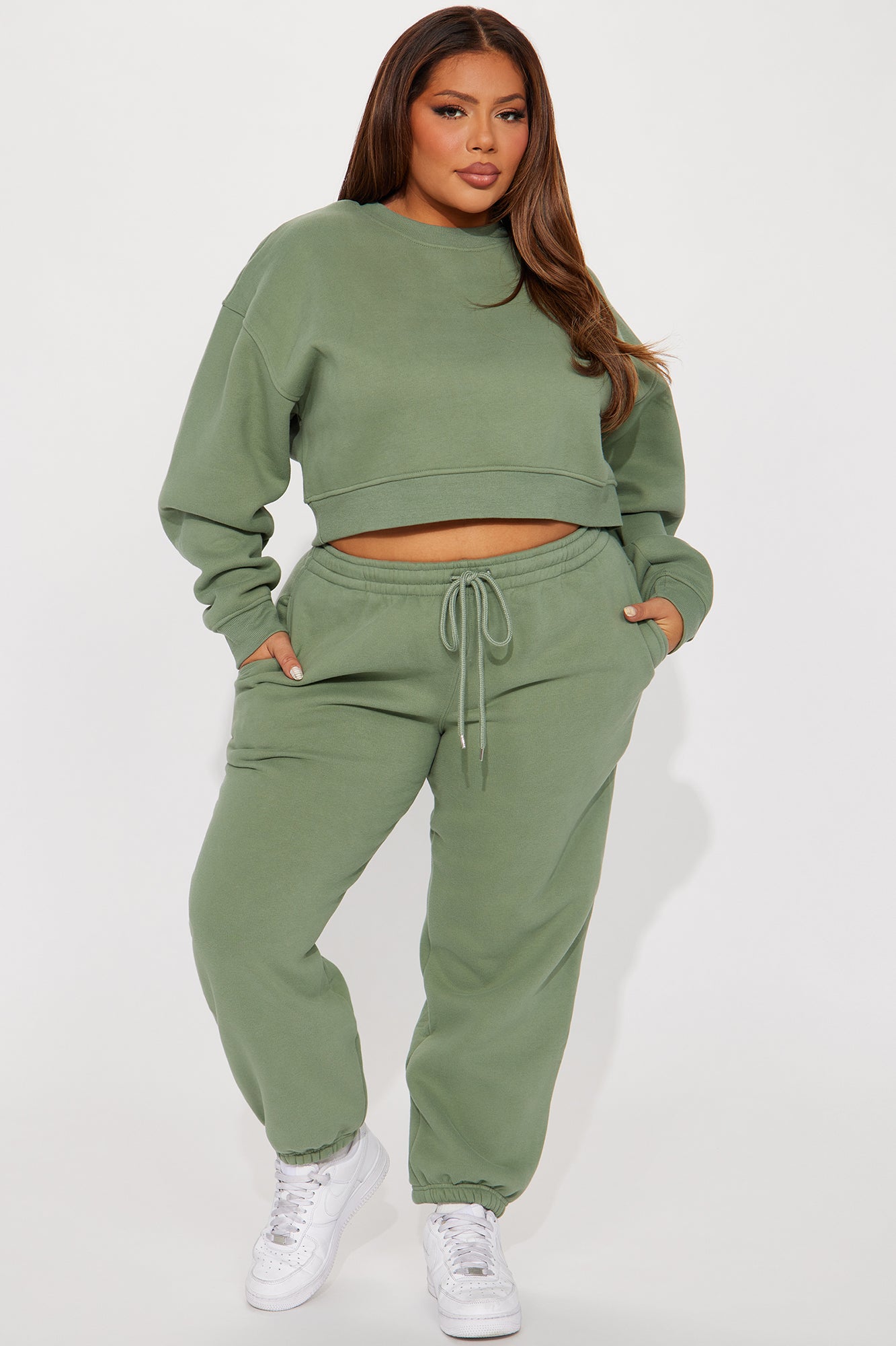 Make It Last Jogger Set - Sage