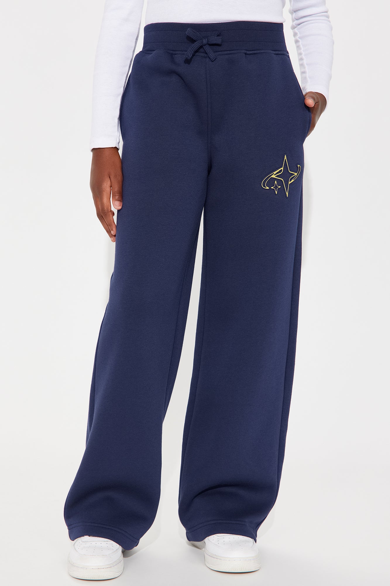 Mini Know Myself Wide Leg Pants - Navy