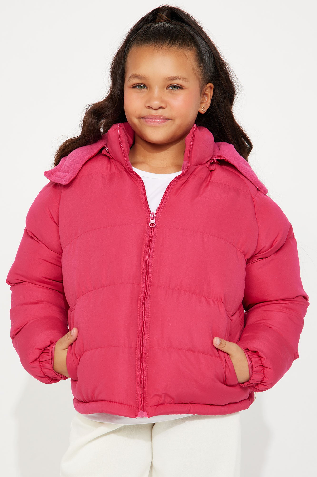 Mini Loyalty Puffer Jacket - Pink