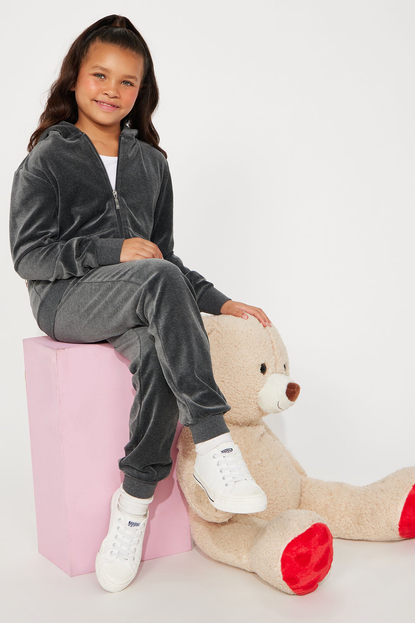 Mini Original Trendsetter II Velour Set - Charcoal