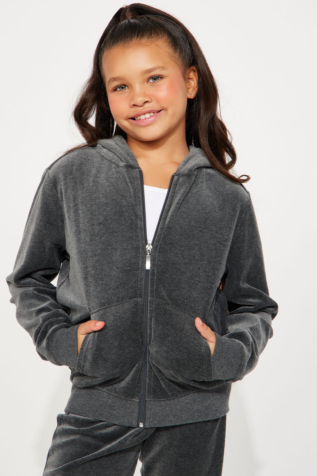 Mini Original Trendsetter II Velour Set - Charcoal