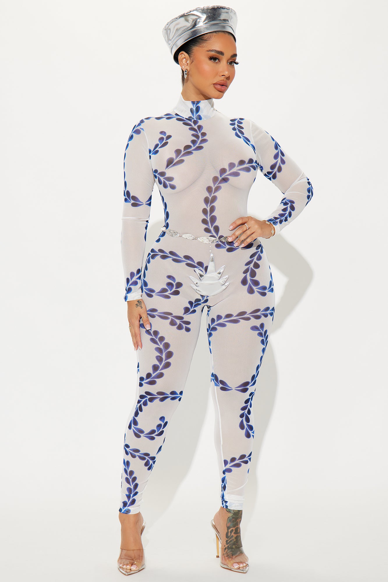 Tequila Tasting Cutie 3 Piece Costume Set - White/Blue