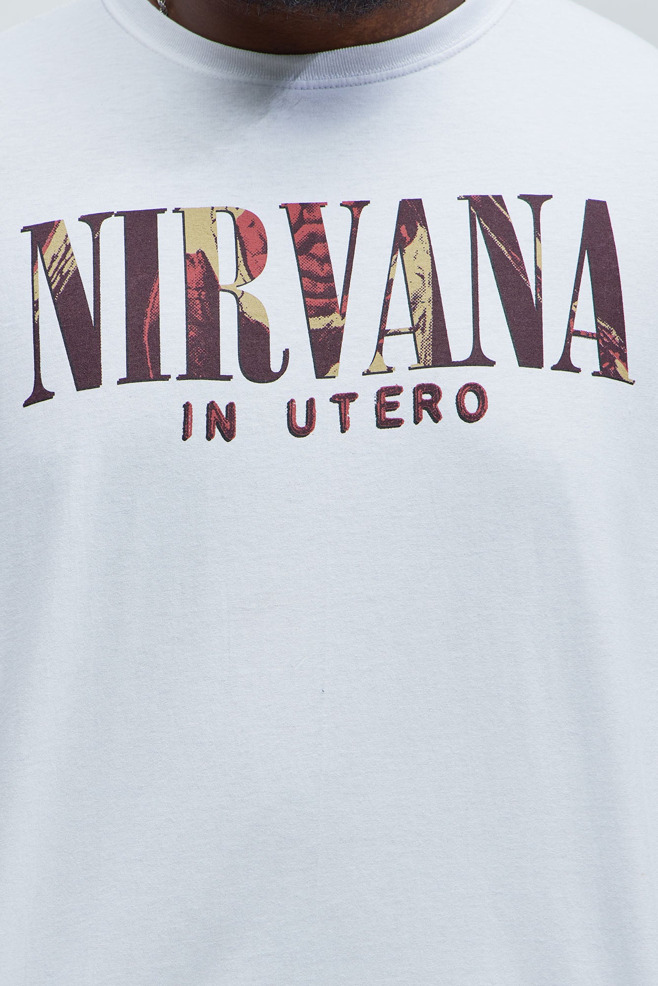 Nirvana In Utero Album Short Sleeve Tee - White