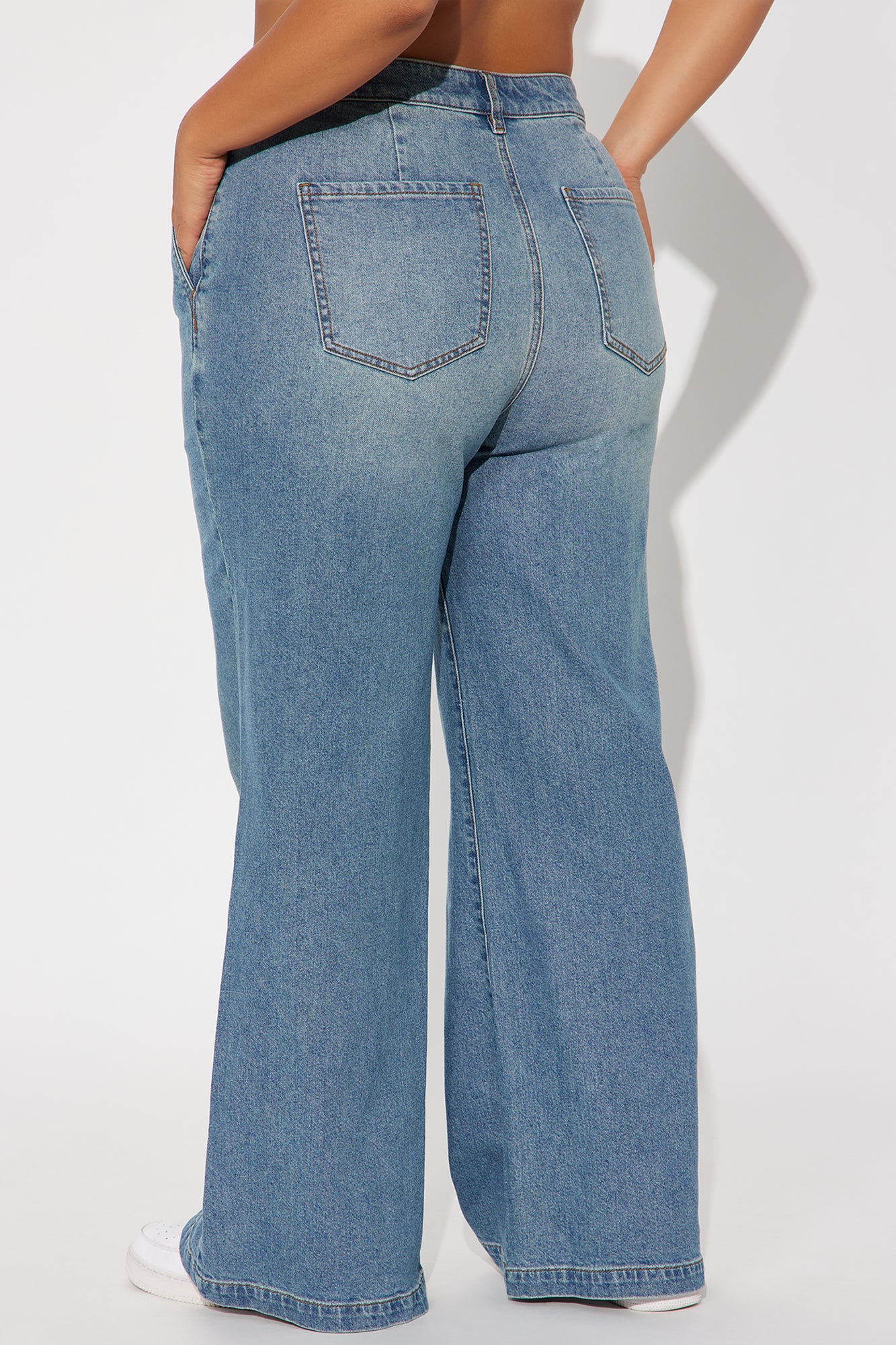 Delusional Drop Waist Jeans - Medium Wash