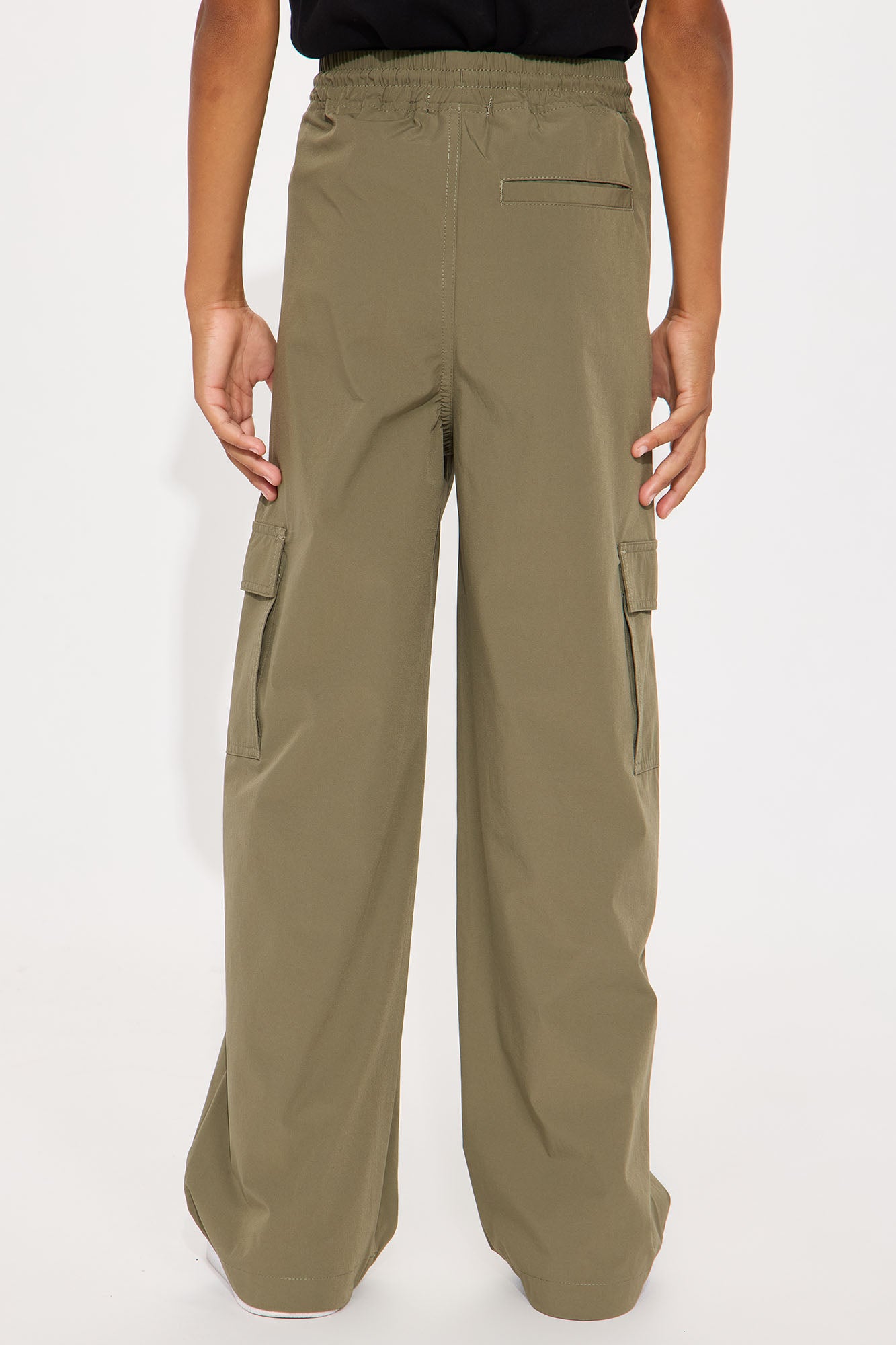 Mini Straight Many Phases Cargo Pants - Olive