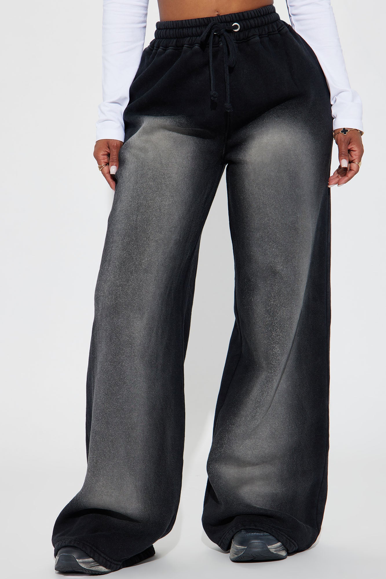 Gianna Washed Lounge Pant - Black