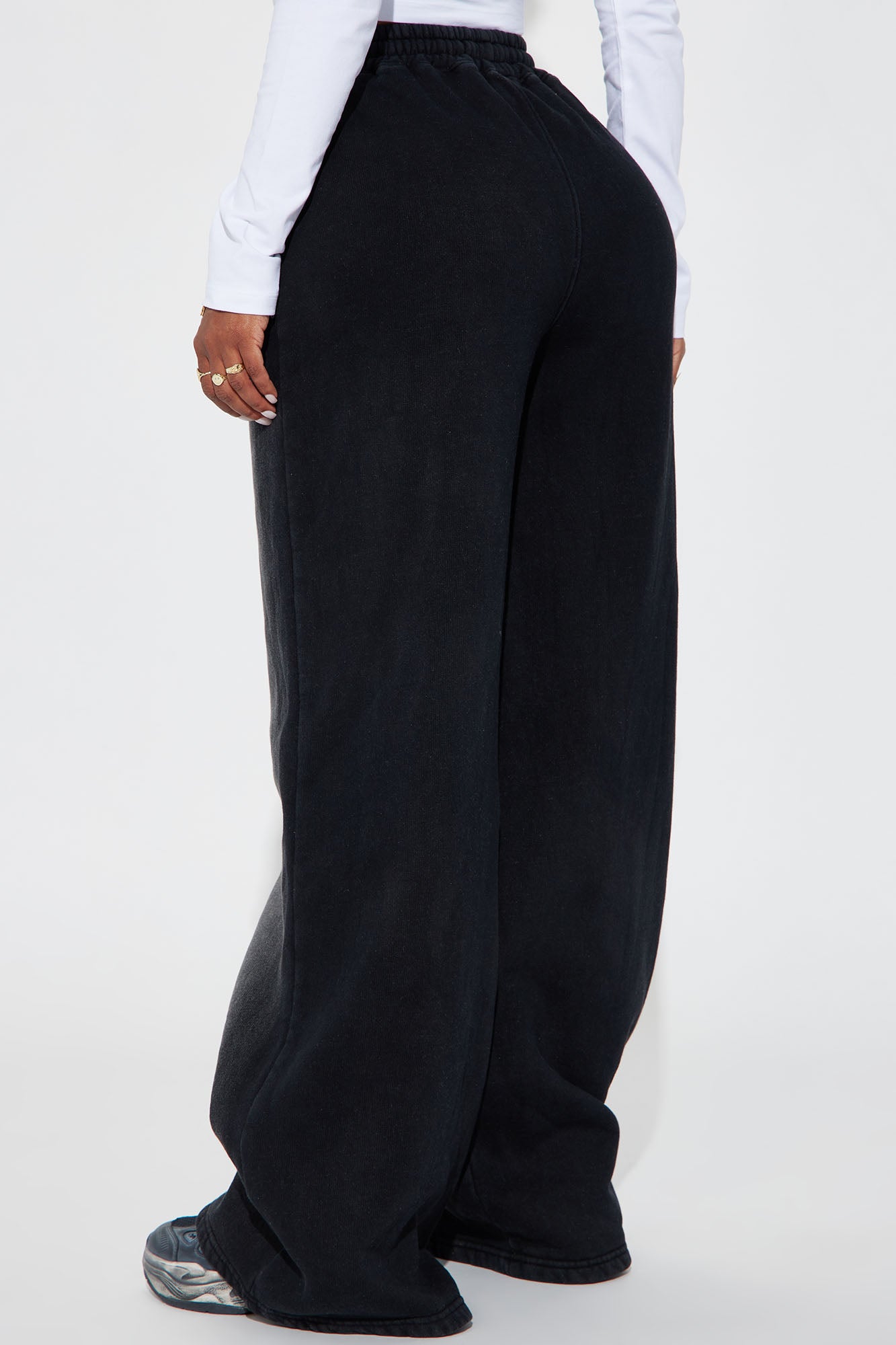 Gianna Washed Lounge Pant - Black