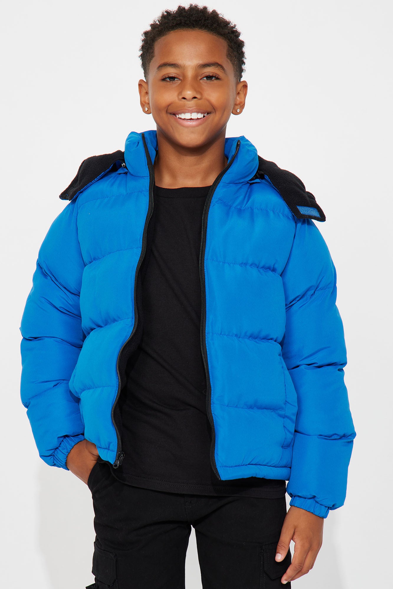 Mini Loyalty Puffer Jacket - Royal