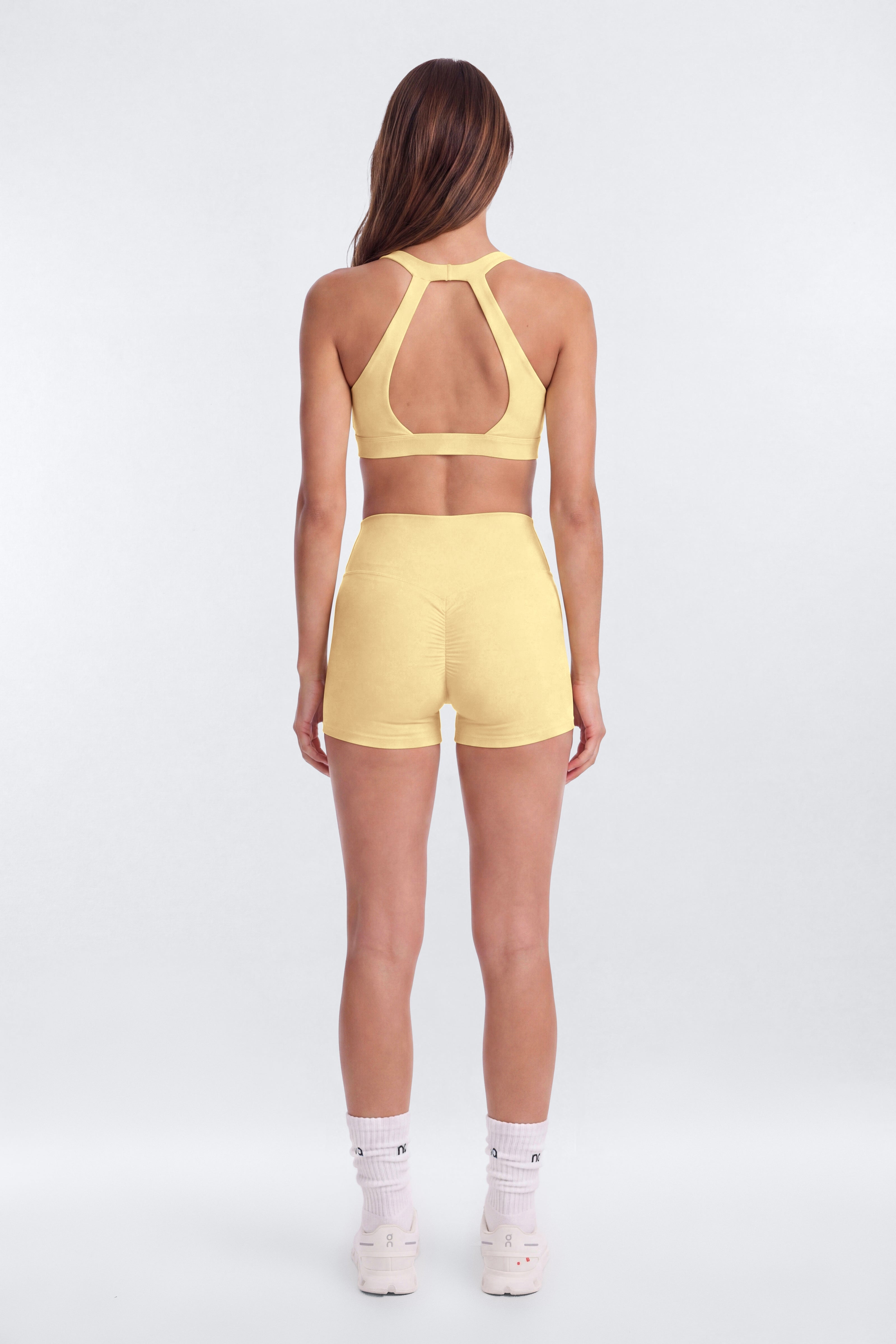 CloudForm™ 3″ Invisible Scrunch Biker Short - Buttermilk