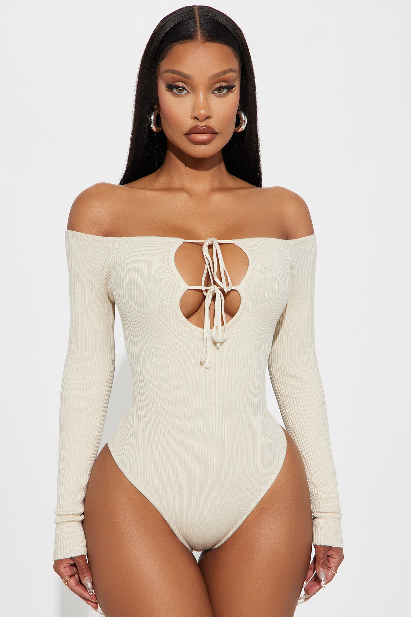 Sotainy Sweater Bodysuit - Cream