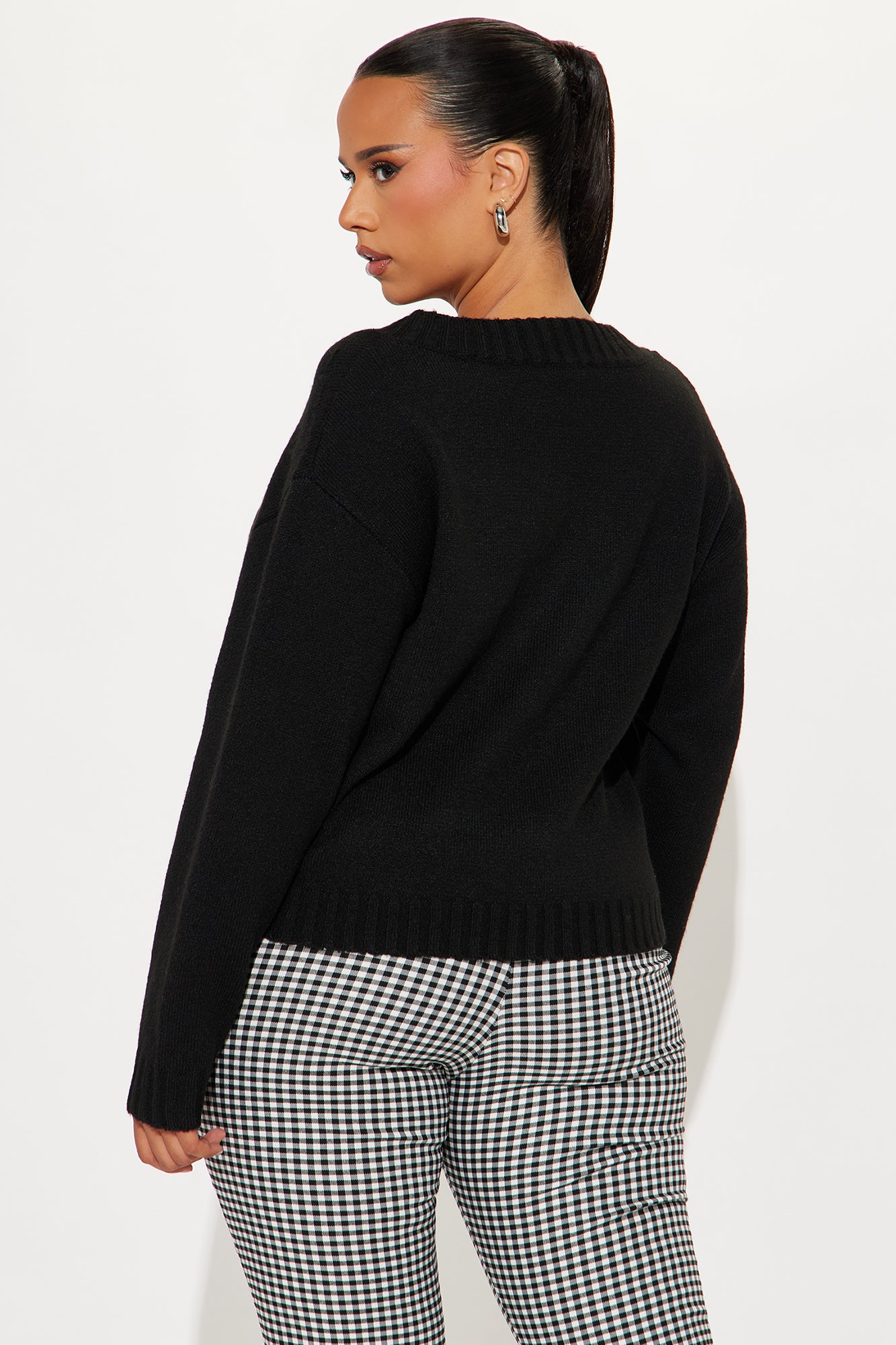 Cherry Girl Sweater - Black/combo