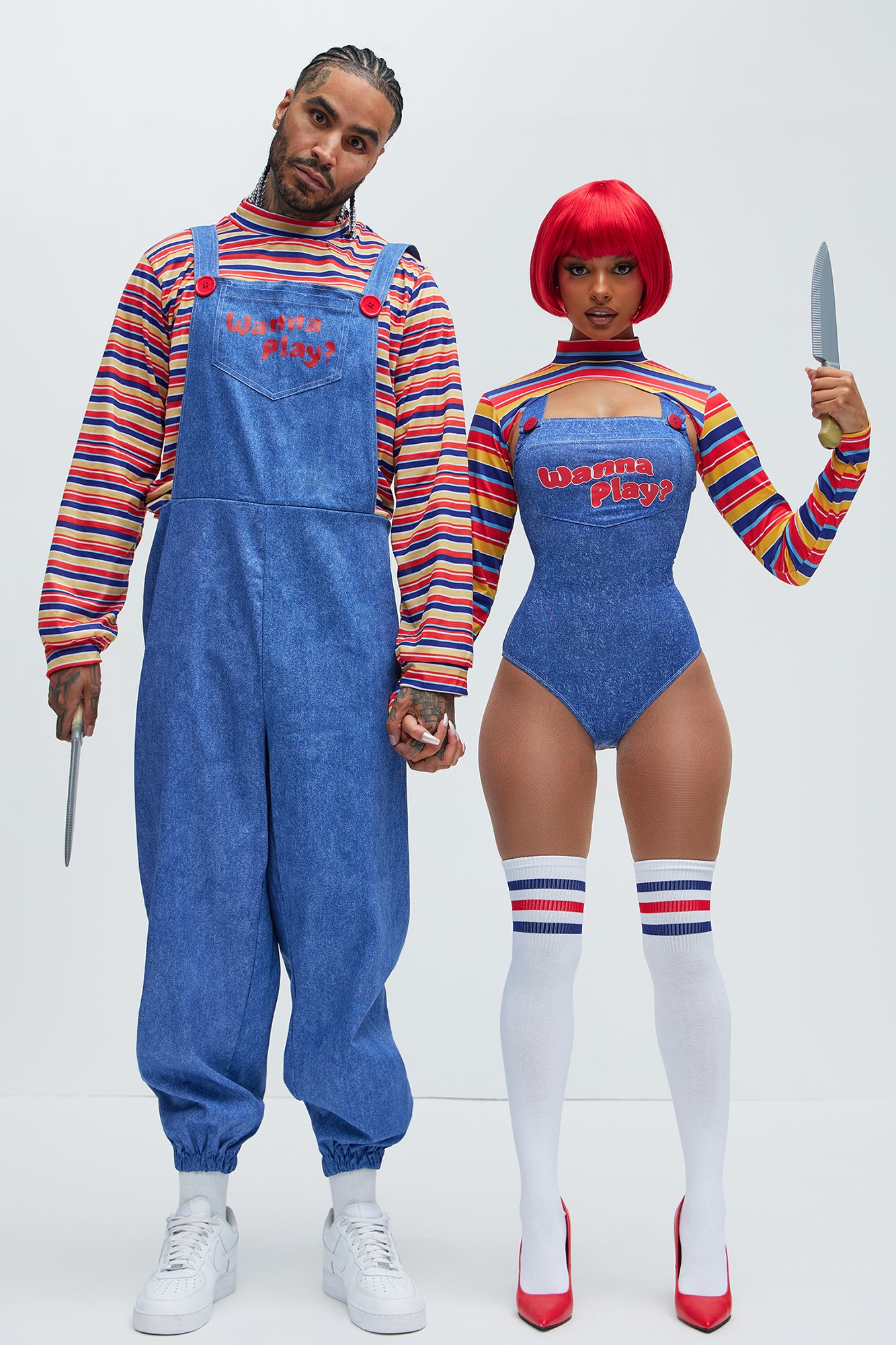 Child's Play 3 Piece Costume Set - Blue/combo