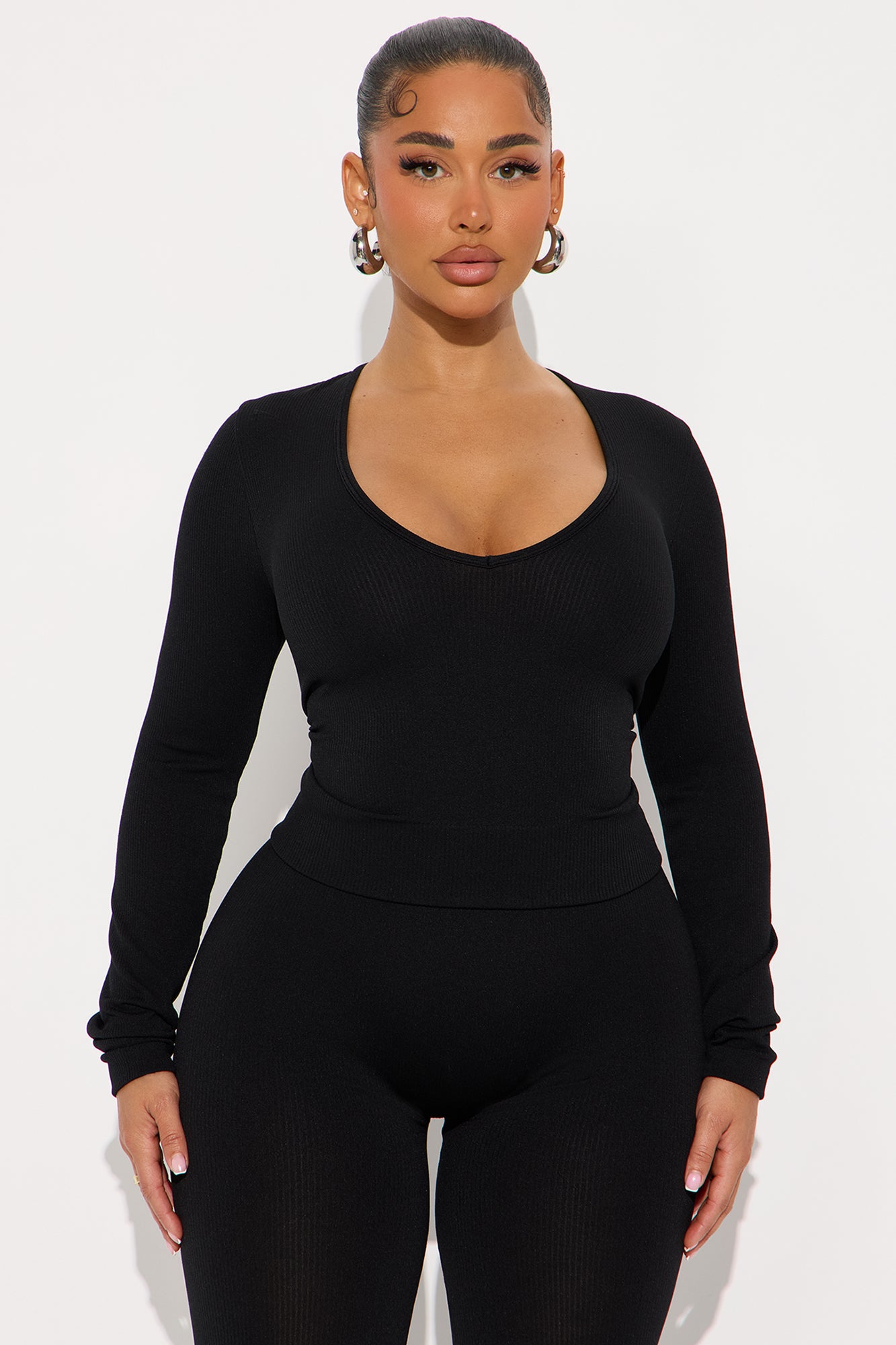 Sara Seamless Leggings Set - Black