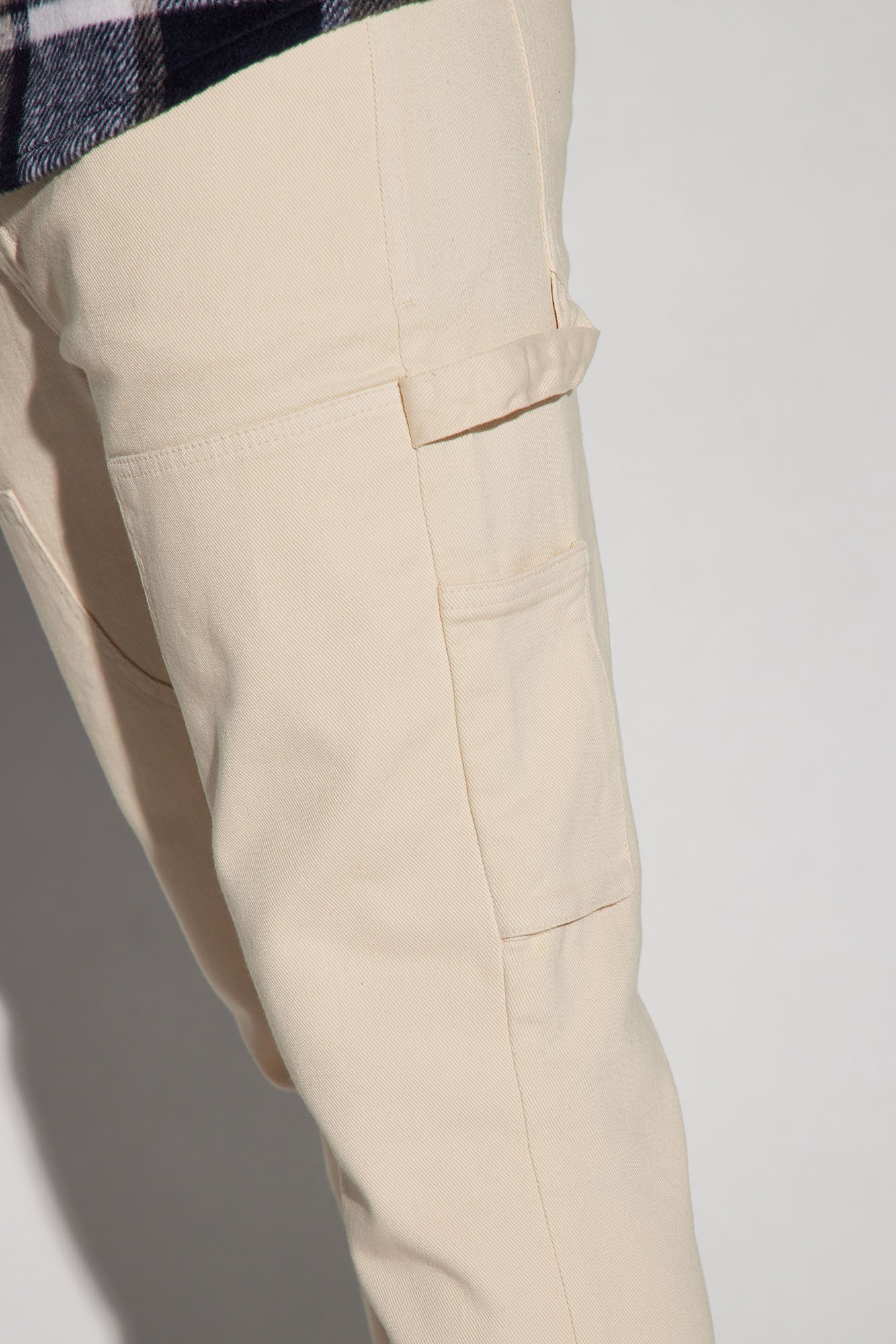 Indestructible Slim Flare Carpenter Pants - Cream