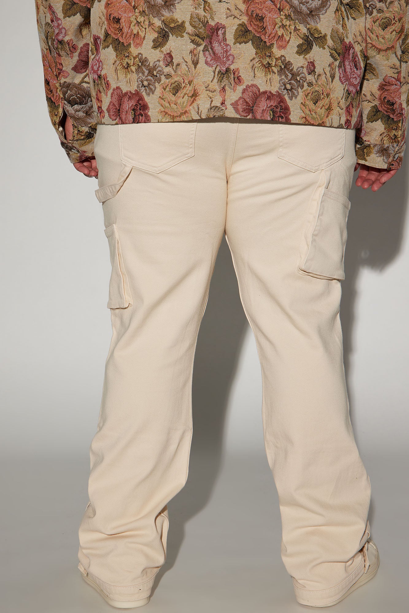 Indestructible Slim Flare Carpenter Pants - Cream