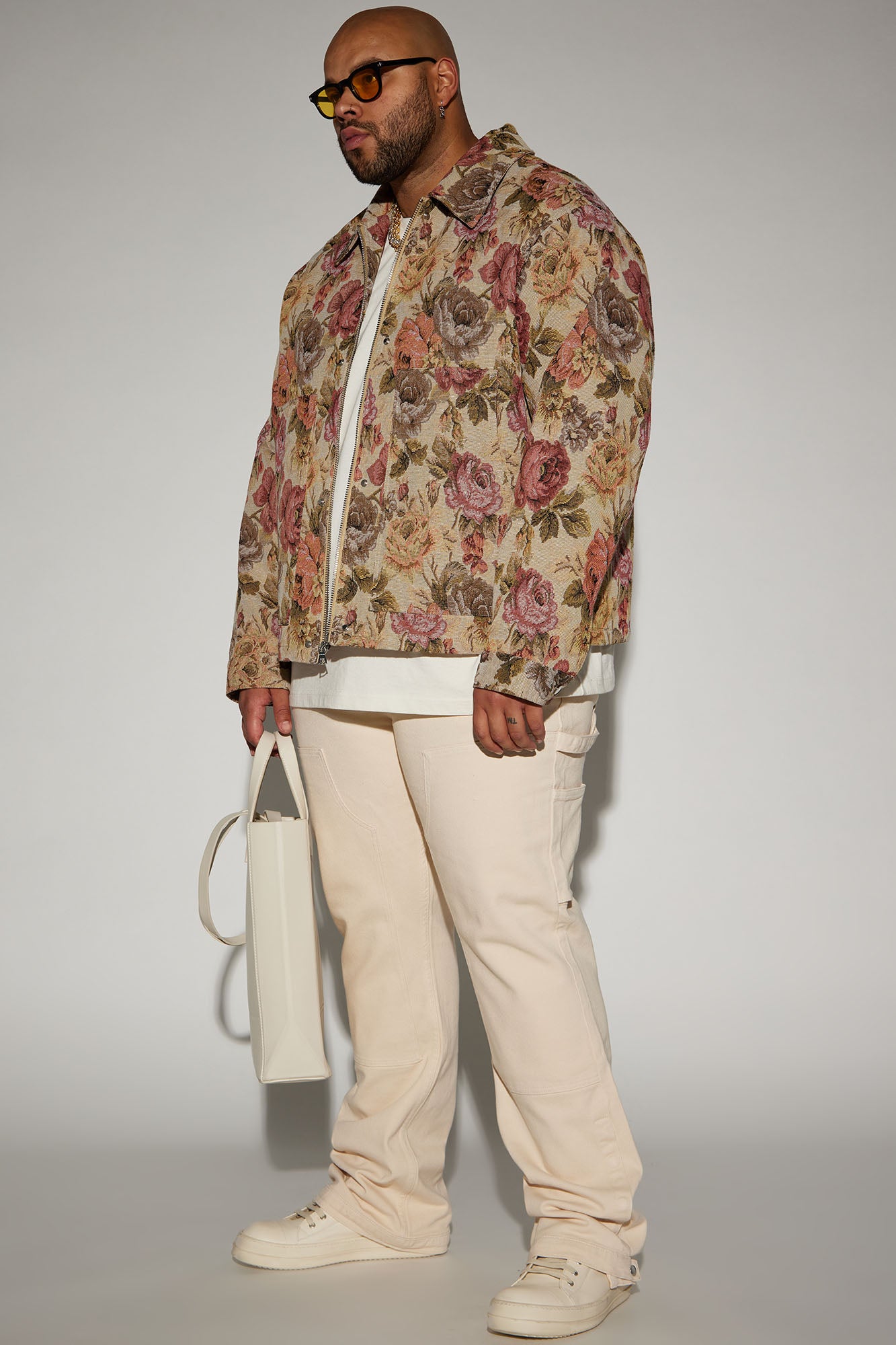 Indestructible Slim Flare Carpenter Pants - Cream