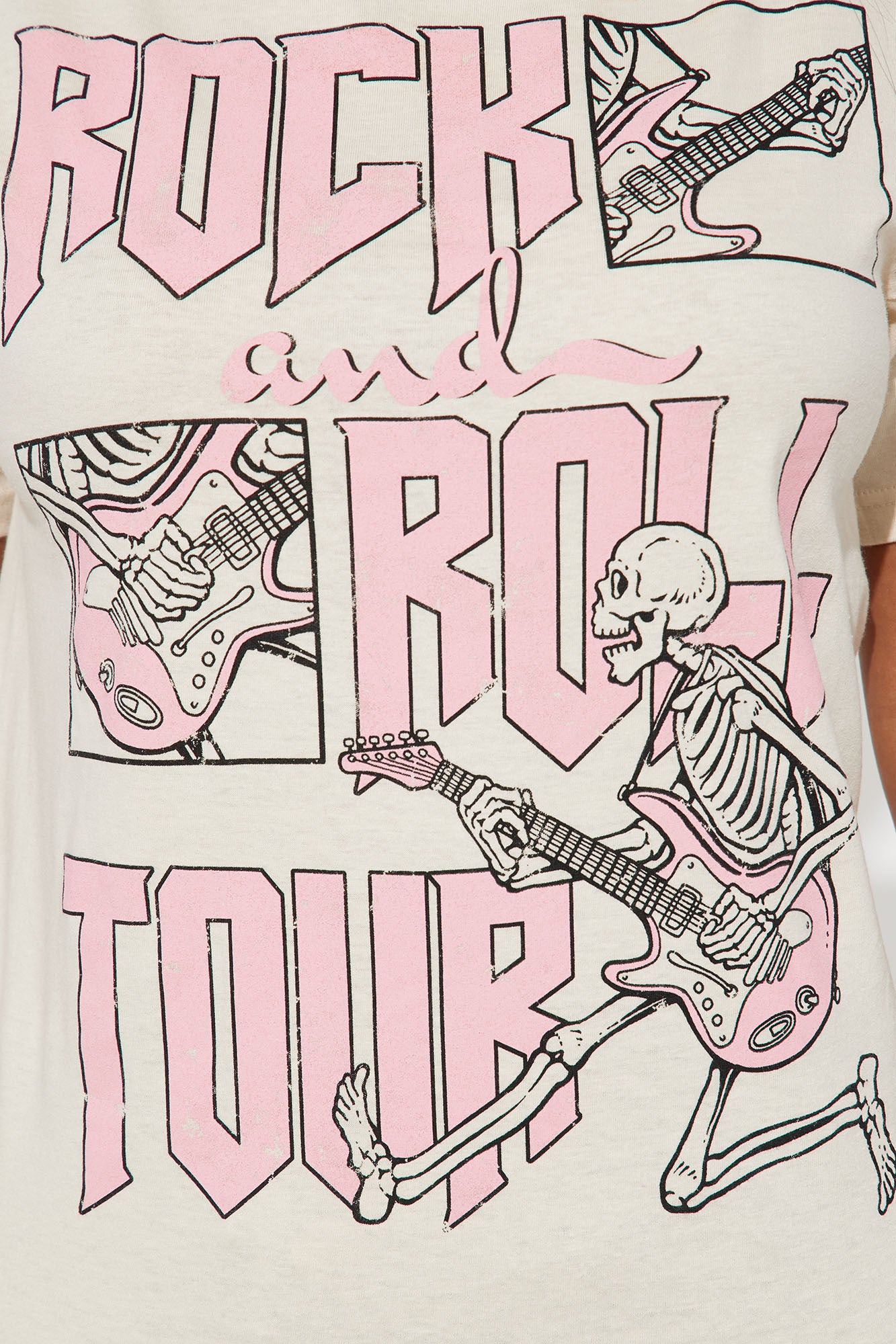 Rock And Roll Tour Tee - Cream