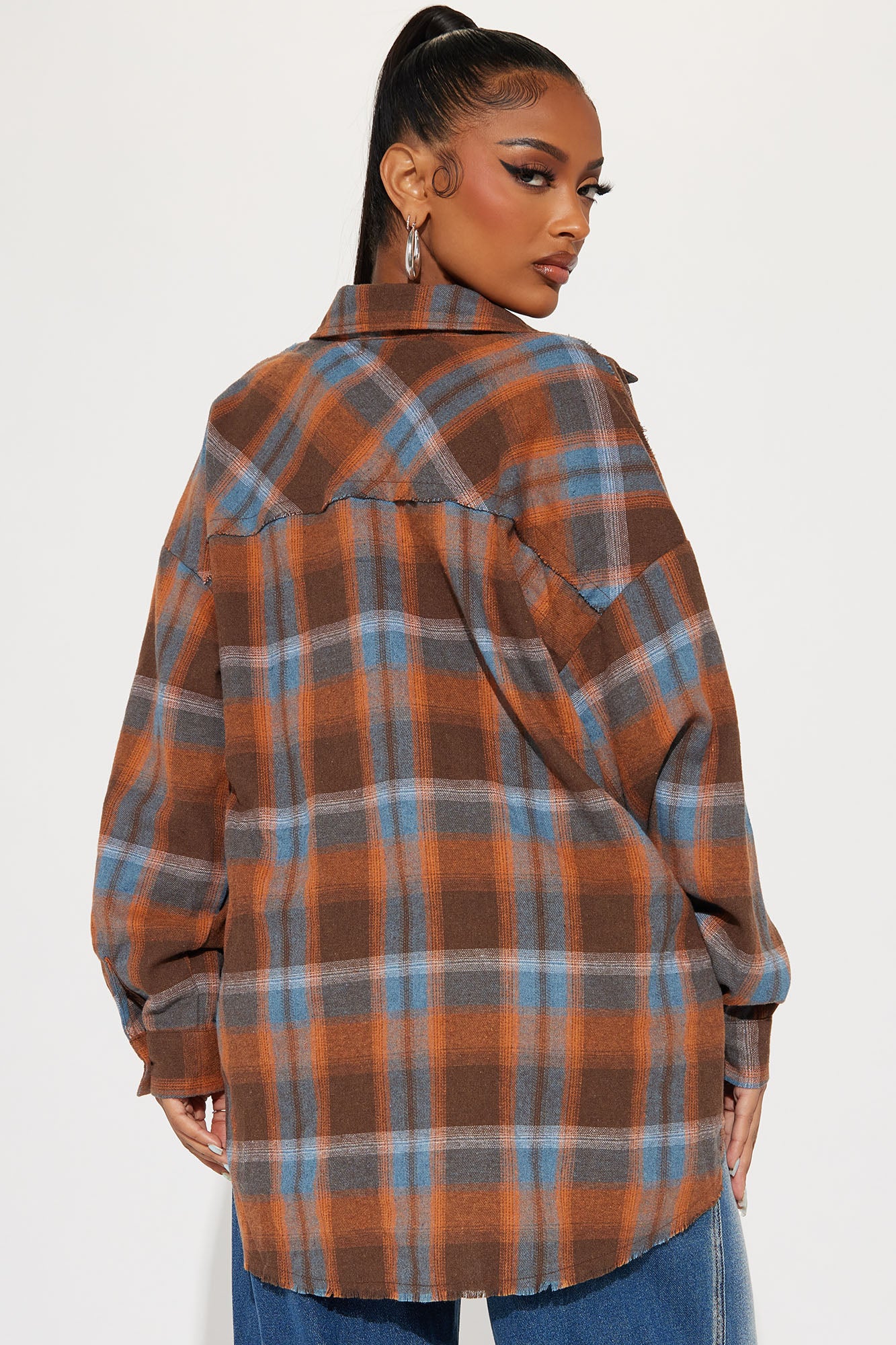 Leilani Plaid Shirt - Brown Combo