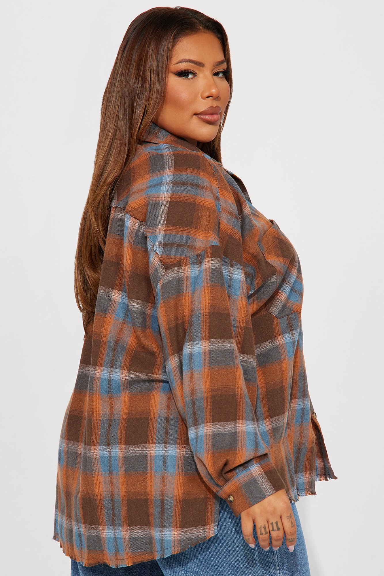 Leilani Plaid Shirt - Brown Combo